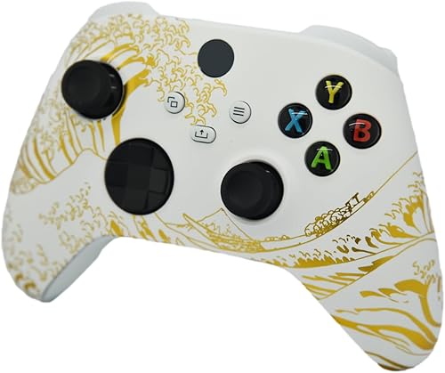 Miniatura 3 de Hand Airbrushed Fade Custom Controller Compatible with Xbox Series XS & Xbox One (Series XS Gold Wave)
