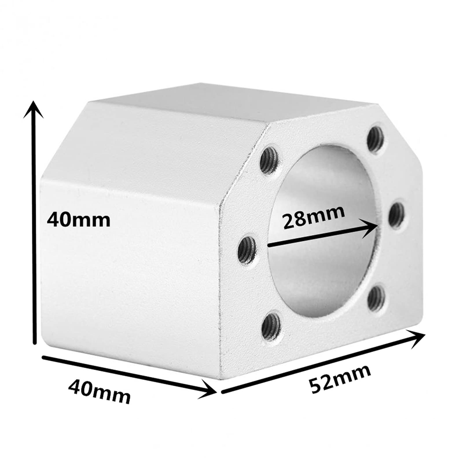 Vis à billes roulée SFU1605 1200mm Jeu de vis filetées en acier inoxydable avec extrémité usinée, Écrou à billes anti-jeu, support BK12/BF12, boîtier décrous, kit dembrayage et pièces CNC