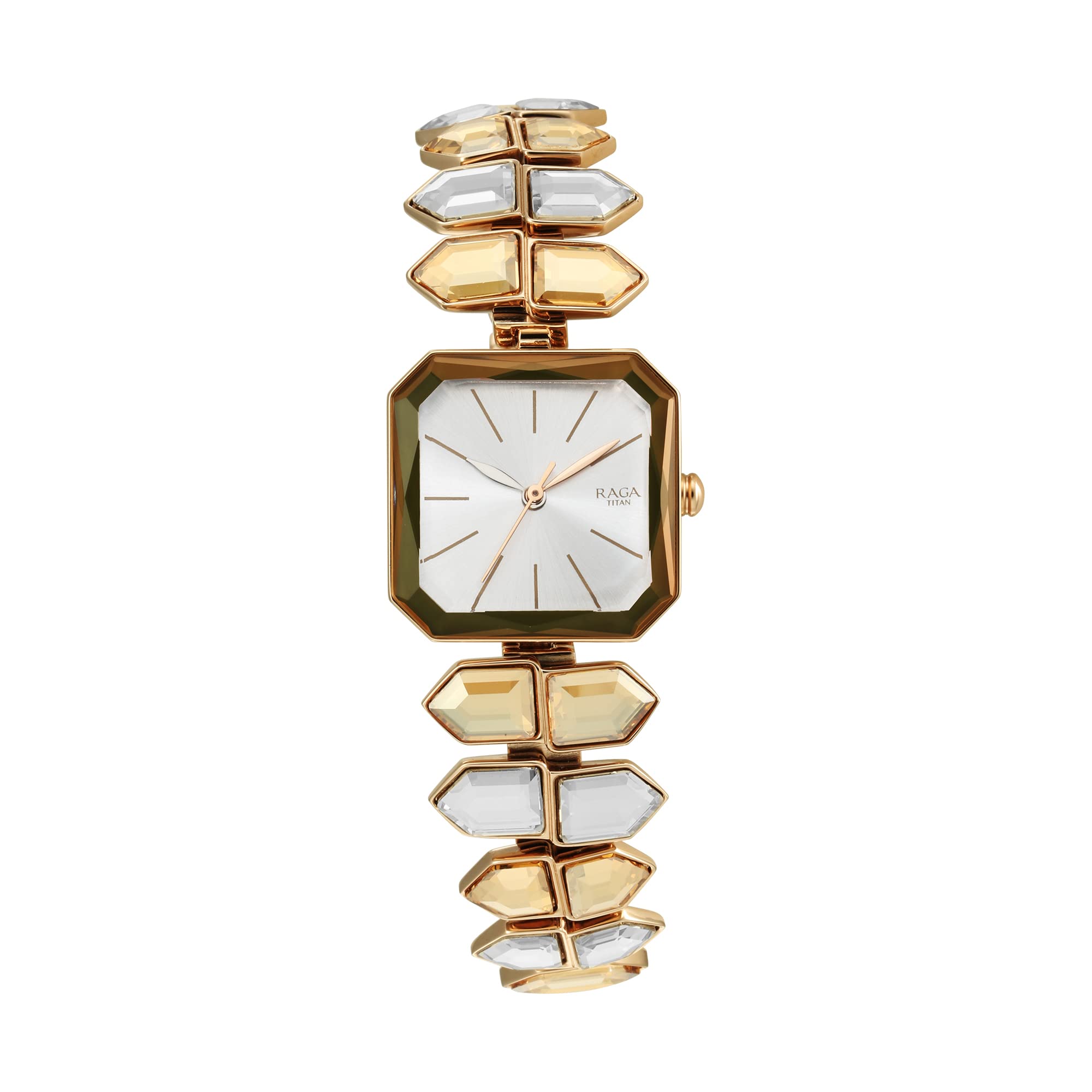 Titan Women Brass Analogue Off-White Dial Watch-95152Wm01, Band Color-Multicolor (B09JCFKX43) Amazon Price History, Amazon Price Tracker