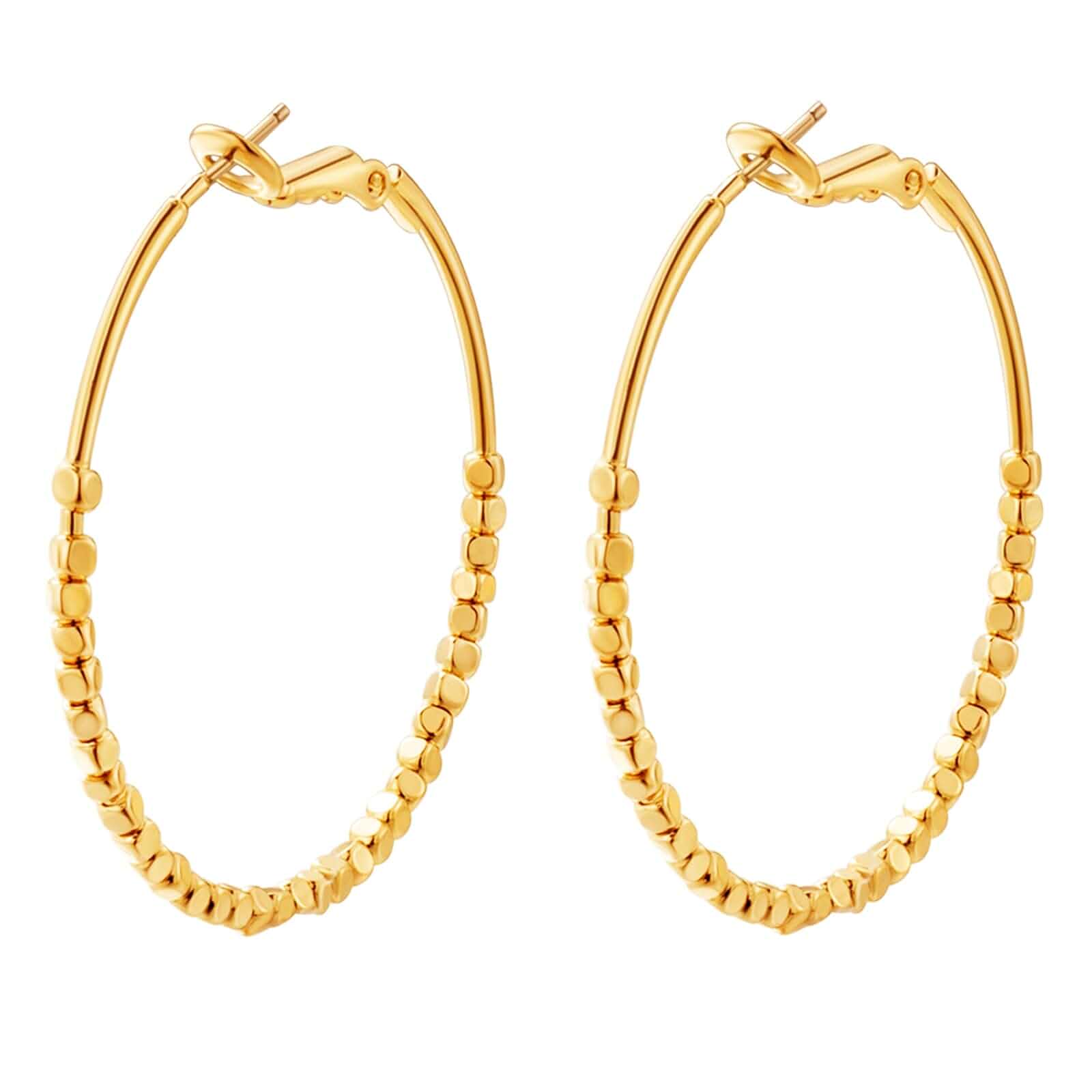 Gold Earrings 14k Gold Plated Hoop Earrings Dainty Pearl hoop Disc Coin Bead Starfish Teardrop Circle Dangle Drop Earrings for Women Hypoallergenic Jewelry Gifts