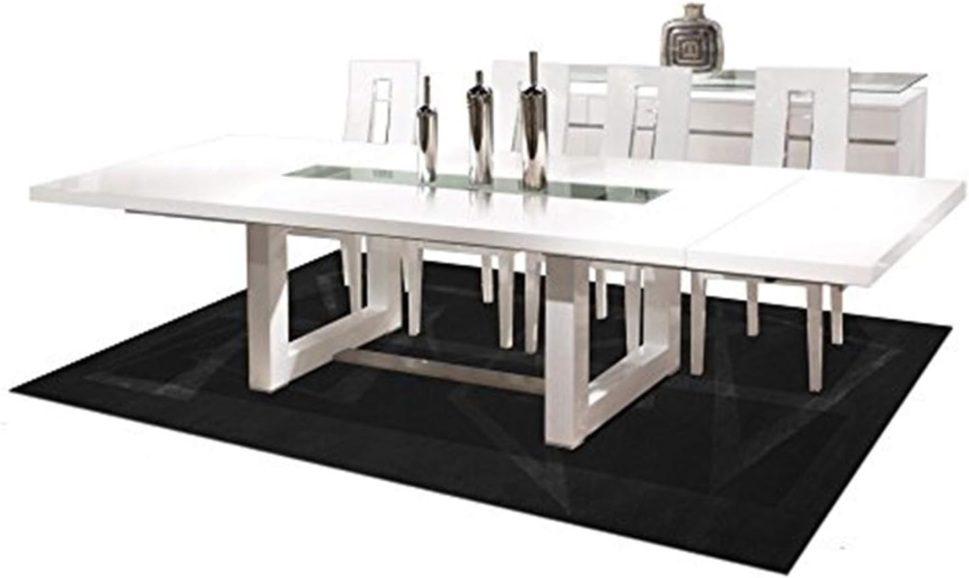 Novo Extendable White Lacquer Dining Table White Lacquer