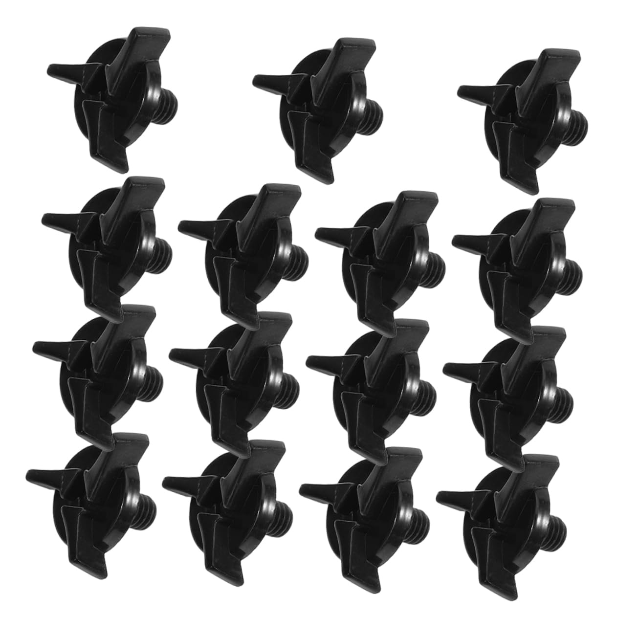 STOBAZA 15pcs Screw Replacements Durable Plastic Fasteners for Rally Helmets Fit Secure Installation