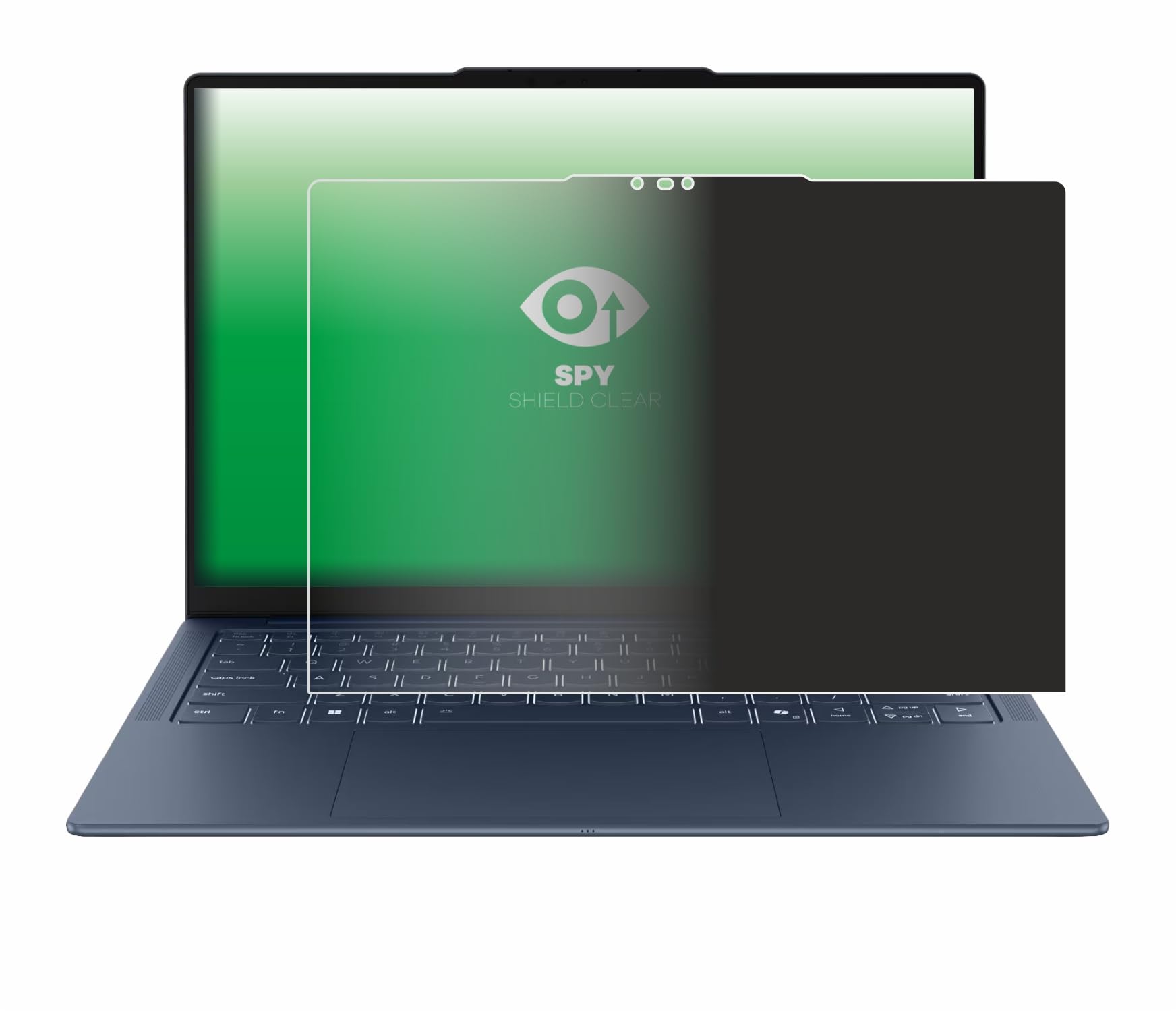 upscreen Anti-Spy Blickschutzfolie für Lenovo Yoga Slim 7x Gen 11 14" Made in Germany, Privacy Screen-Folie [Sichtschutz, Blaulichtfilter]