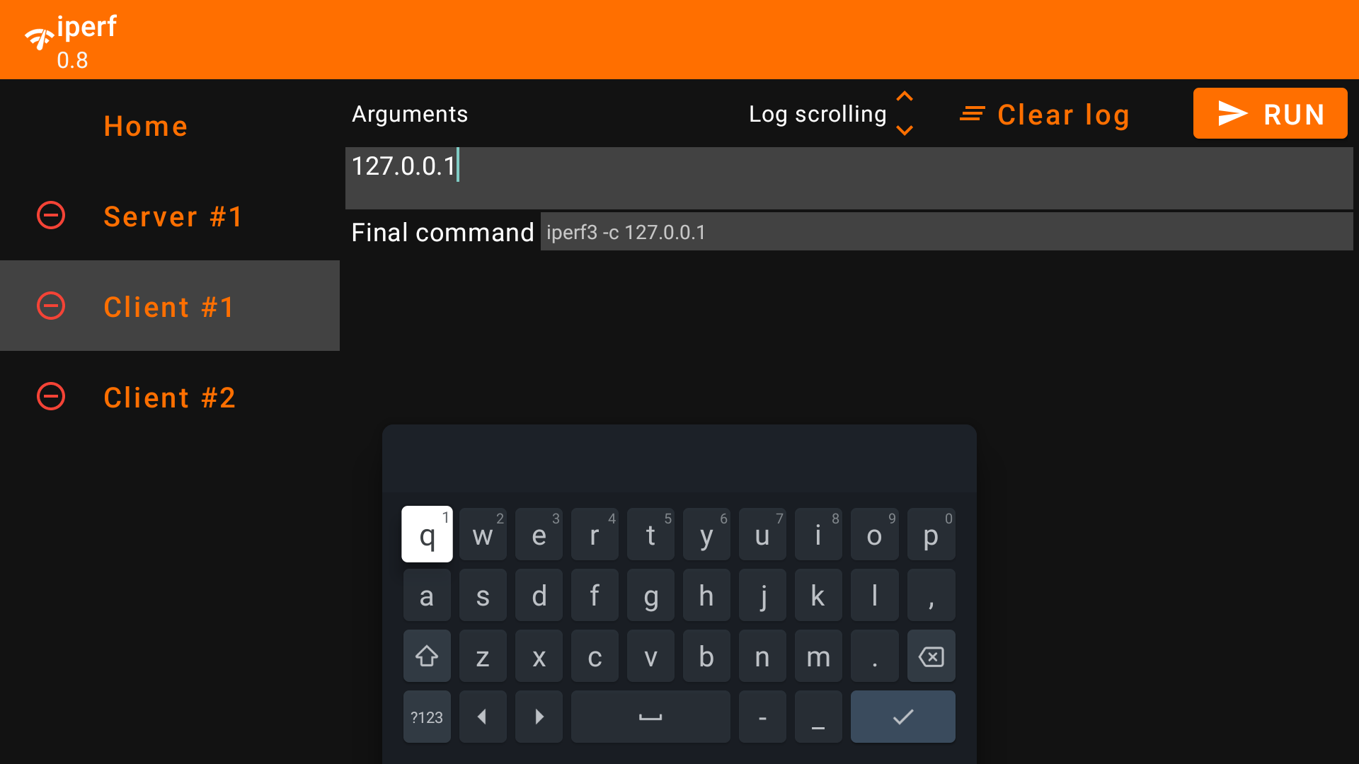 iperf for TV Bandwidth measurements App on Amazon Appstore