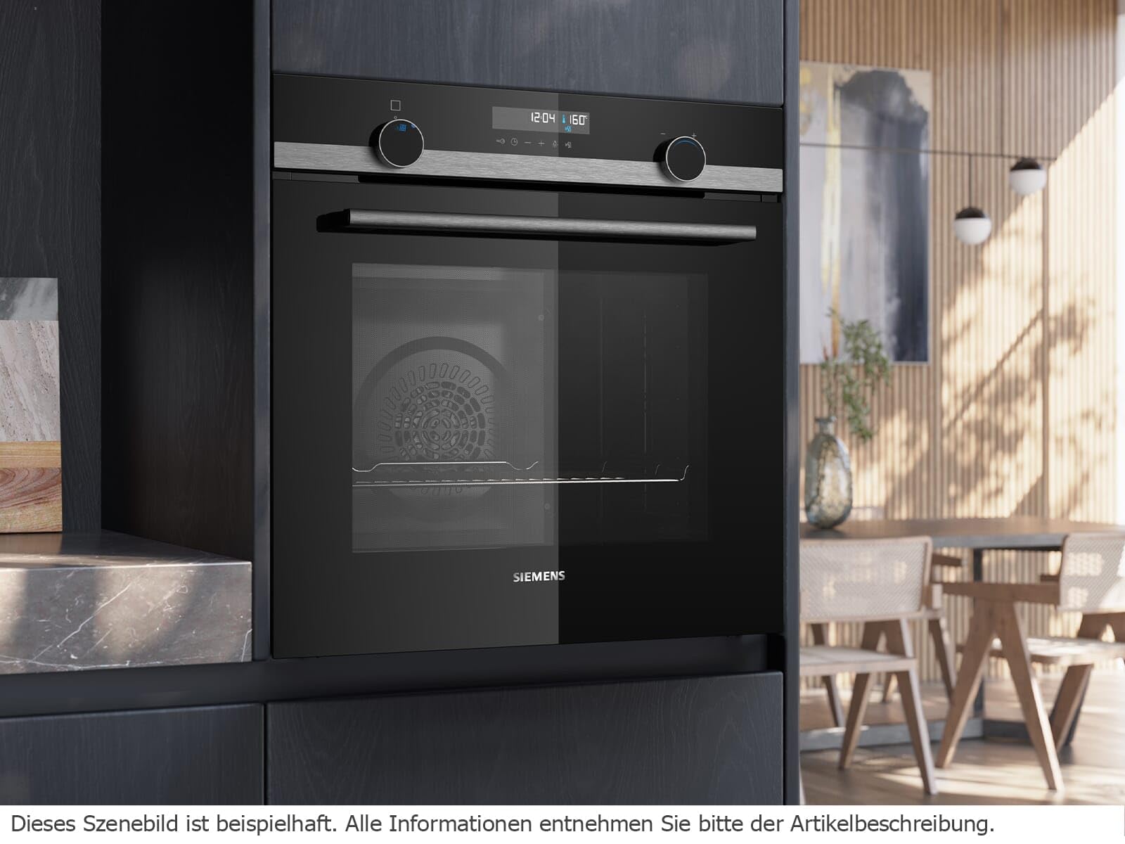 Siemens HB578GBS3, iQ500, piekarnik do zabudowy 60 x 60 cm, activeClean piroliza samooczyszczająca, gorące powietrze 3D, szybkie nagrzewanie, cookControl30 programy automatyczne, softMove, stal