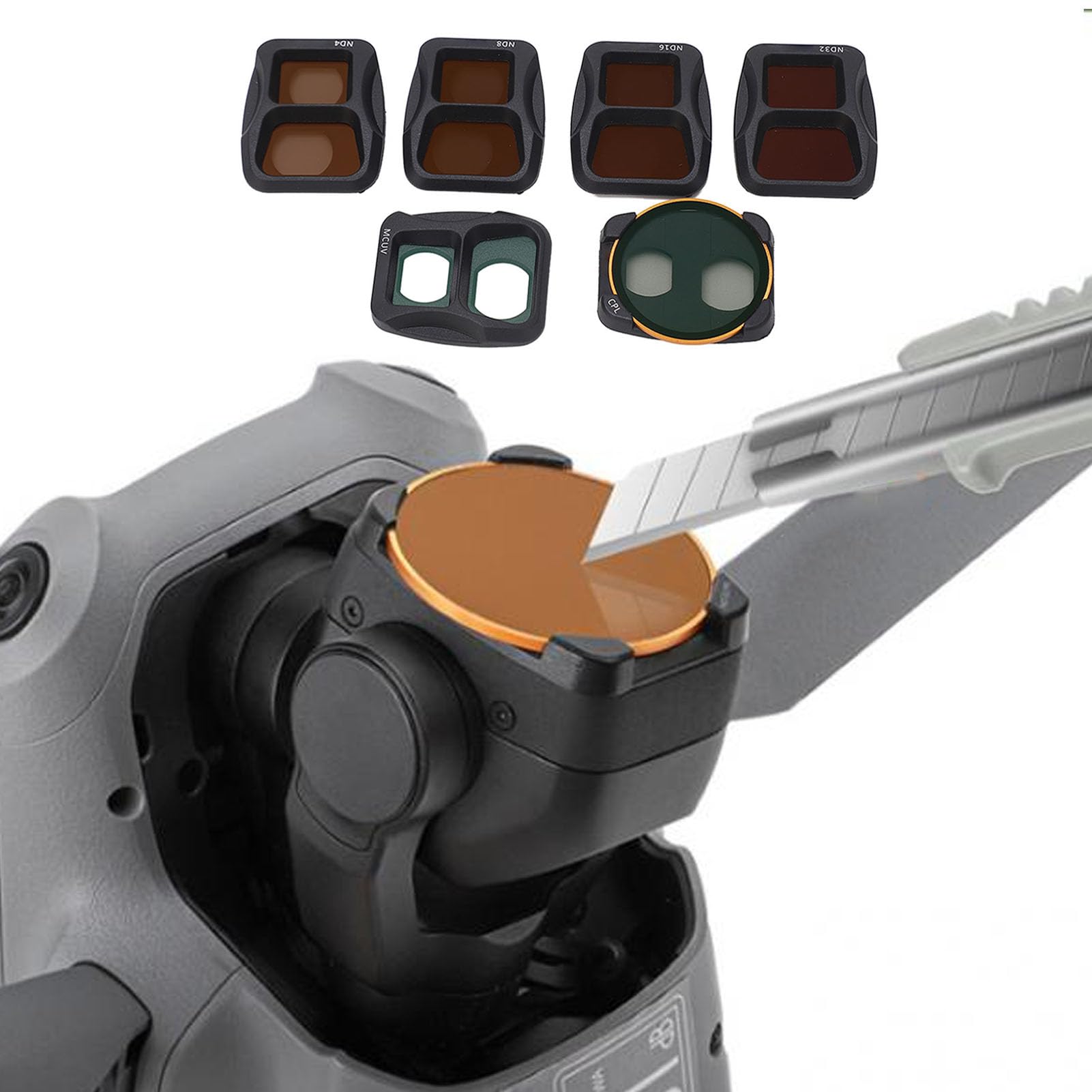 per set filtri obiettivo fotocamera drone AIR 3, filtri MCUV CPL ND4 ND8 ND16 ND32 per fotografia migliorata, vetro ottico professionale, tecnologia multistrato