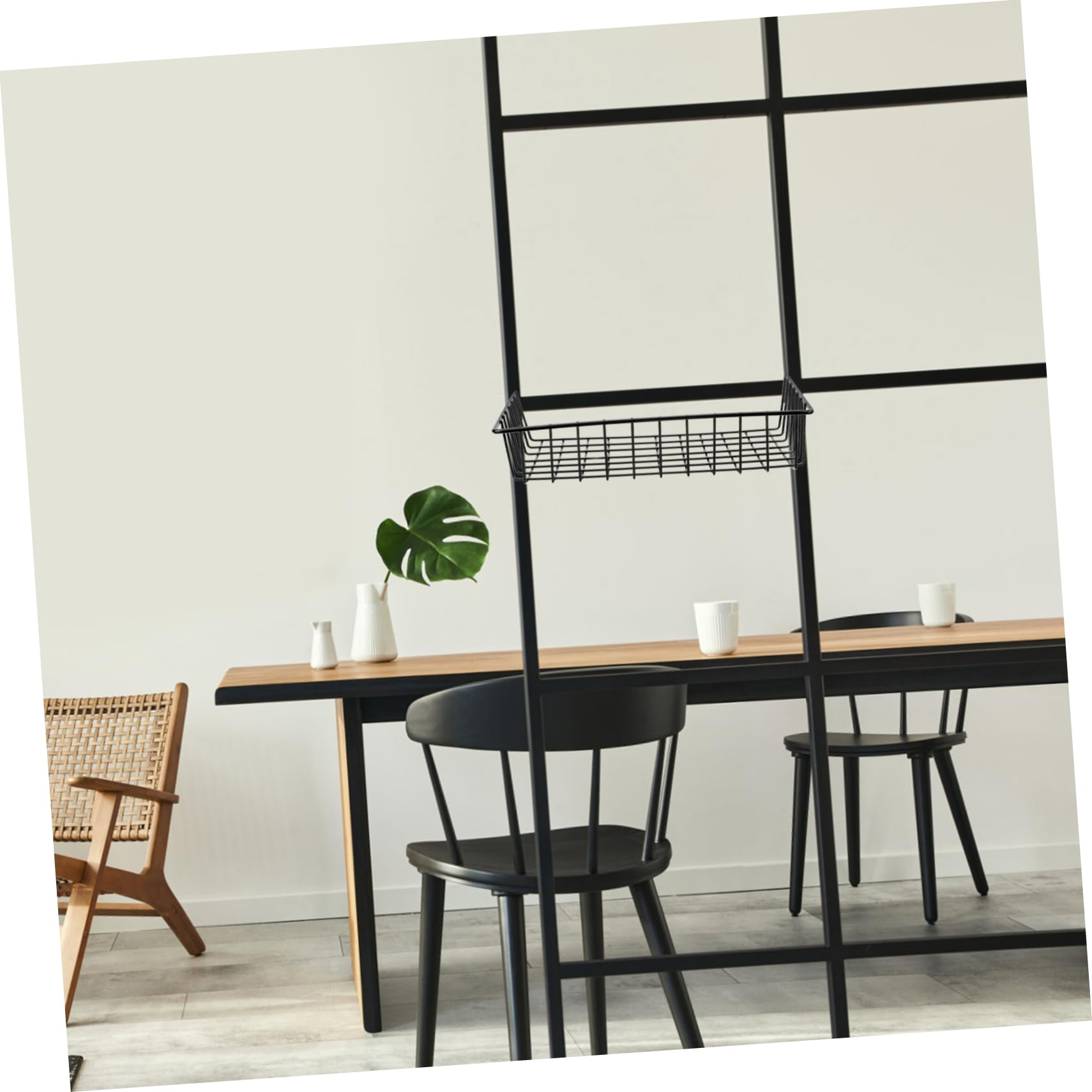 OUNONA 3sets Hanging Wall Baskets Wall Organizer for Peg Saving Storage for Home Office Stylish Design Nail Mounting Easy to Use 2pcs*3