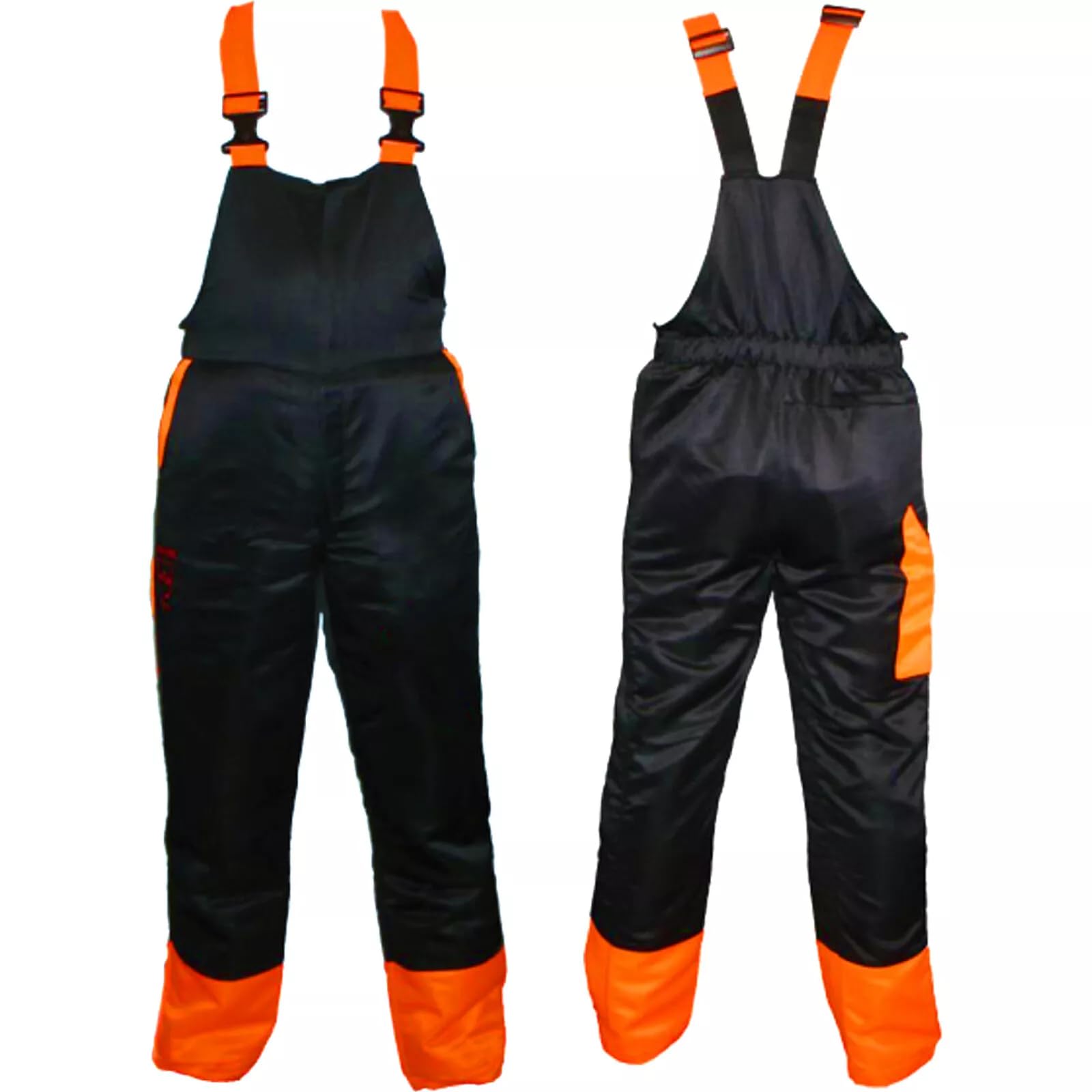 Spares2go Spodnie ochronne do piły łańcuchowej (XXL, 38-40), Czarny, 38W