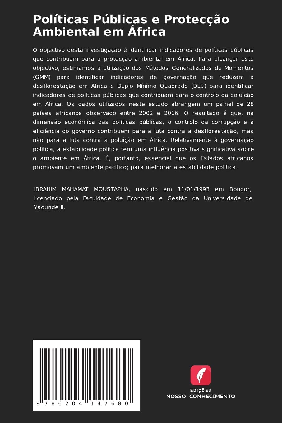Políticas Públicas e Protecção Ambiental em África: Políticas Públicas e Desenvolvimento Sustentável