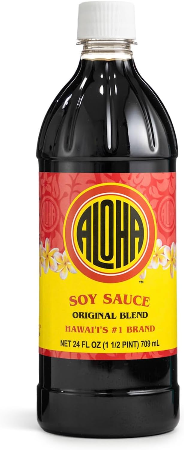 Aloha Shoyu - Original Blend Soy Sauce - Sweet and Light Profile - Made in Hawaii - 24 oz. Bottle