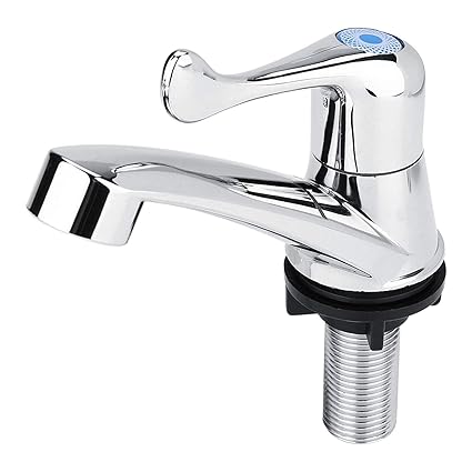 Sink Water Tap, ABS Single Cold Faucet Water Tap Bathroom Basin Kitchen Sink Accessories(Tail Handle)