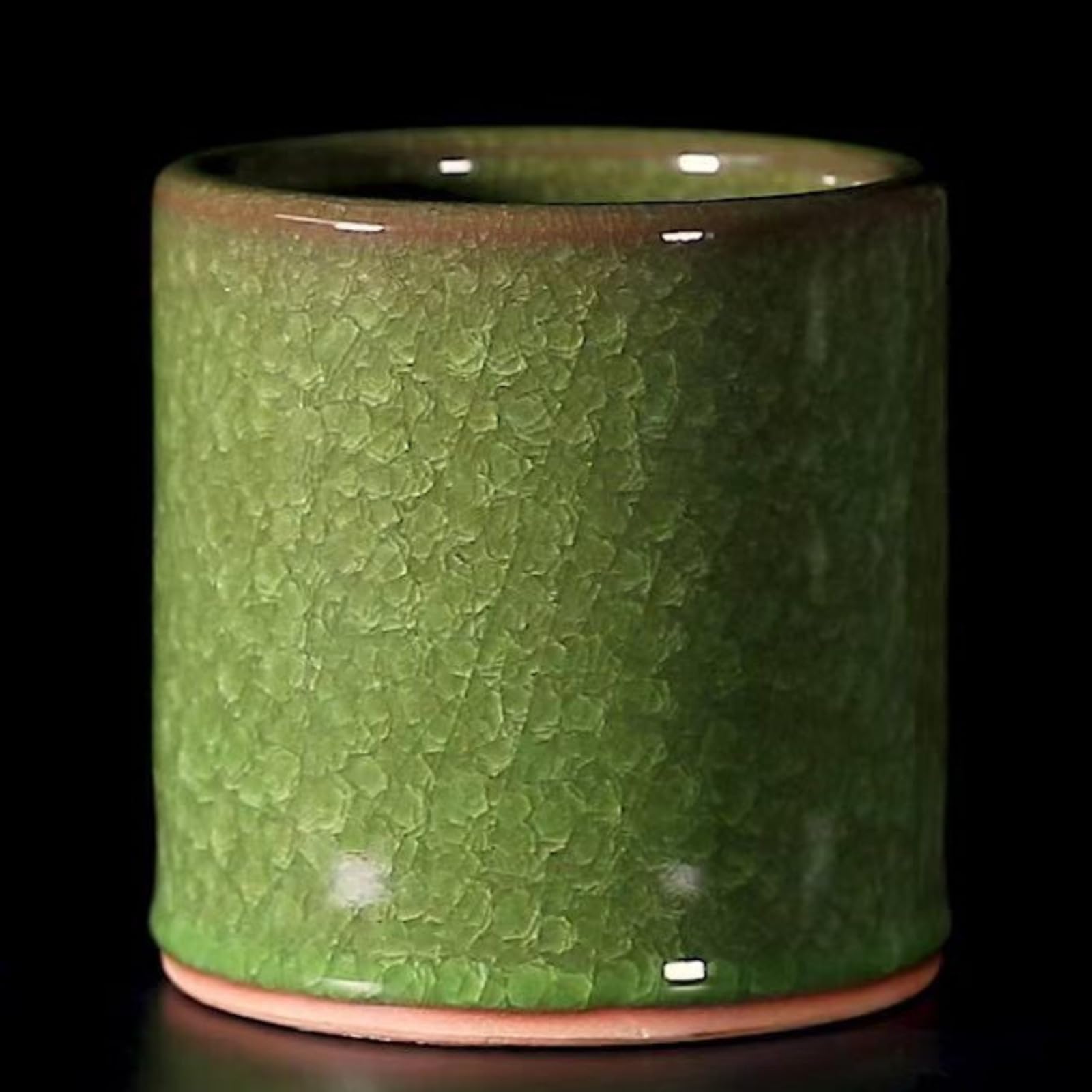 Mit Sockel Mao Stifthalter, antiker Stil, offizieller Ofen, 13,5 cm, eisrissige Glasur, Keramik-Stifthalter, Ornament