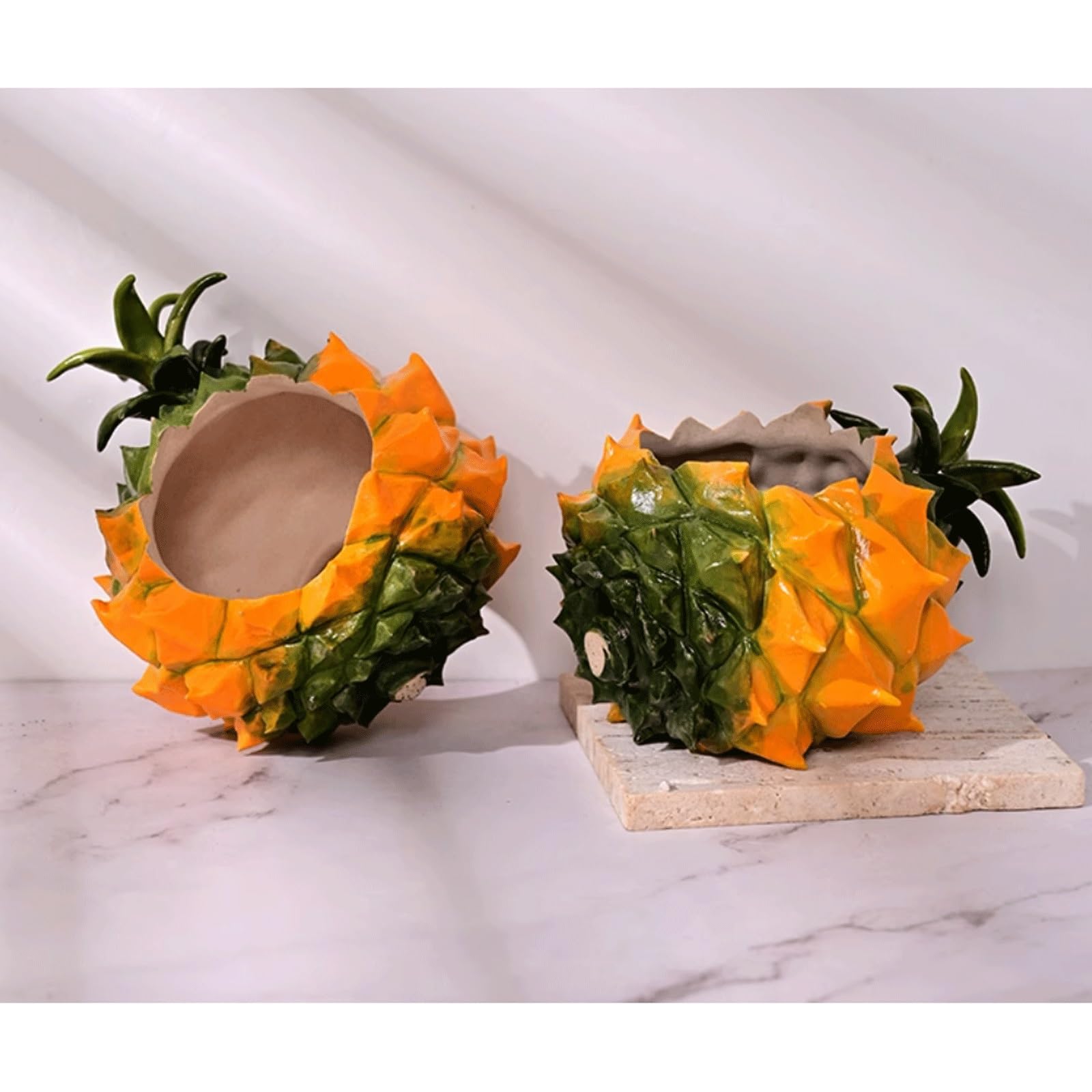 Dekoracyjna, urocza ceramiczna doniczka ananasowa, Jingdezhen, doniczka na ananas, doniczka na sukulenty, nowoczesna doniczka na małe rośliny, taras