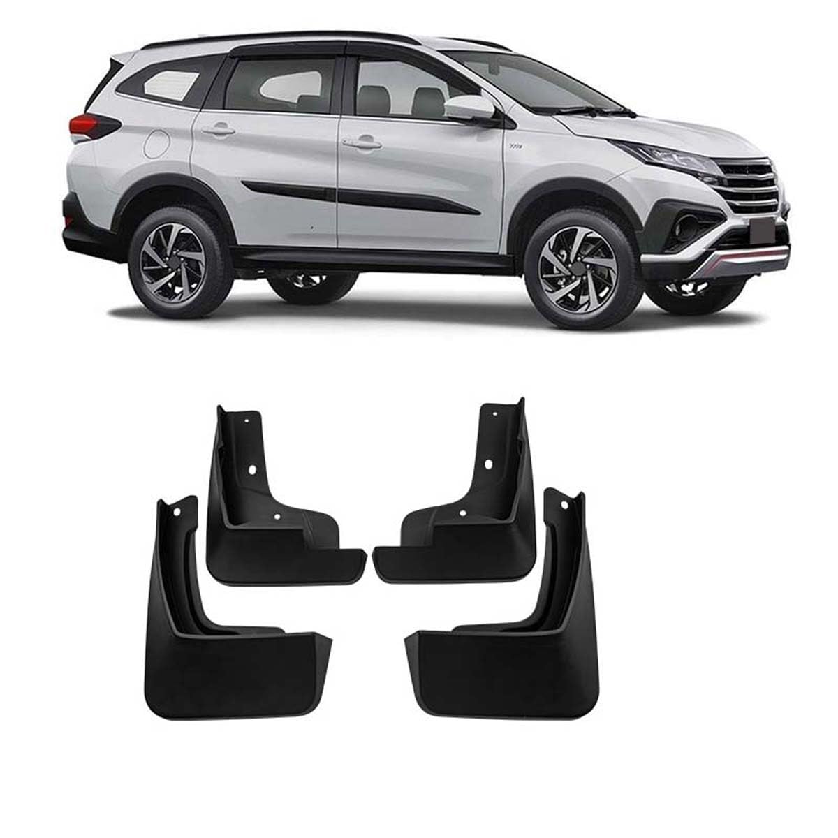 Garde-Boue pour Voiture Toyota Rush 2018-2025 de Remplacement Ajusté