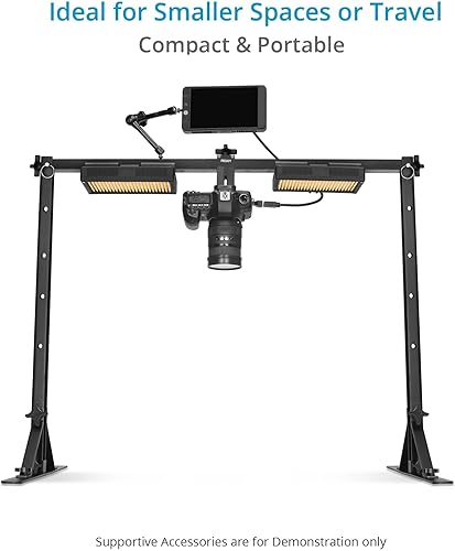 Miniatura 8 de PROAIM Plataforma superior de 3 pies para cámara y luz de estudio. Sistema de aparejo ajustable para fotografía y videografía. Para cámara de video