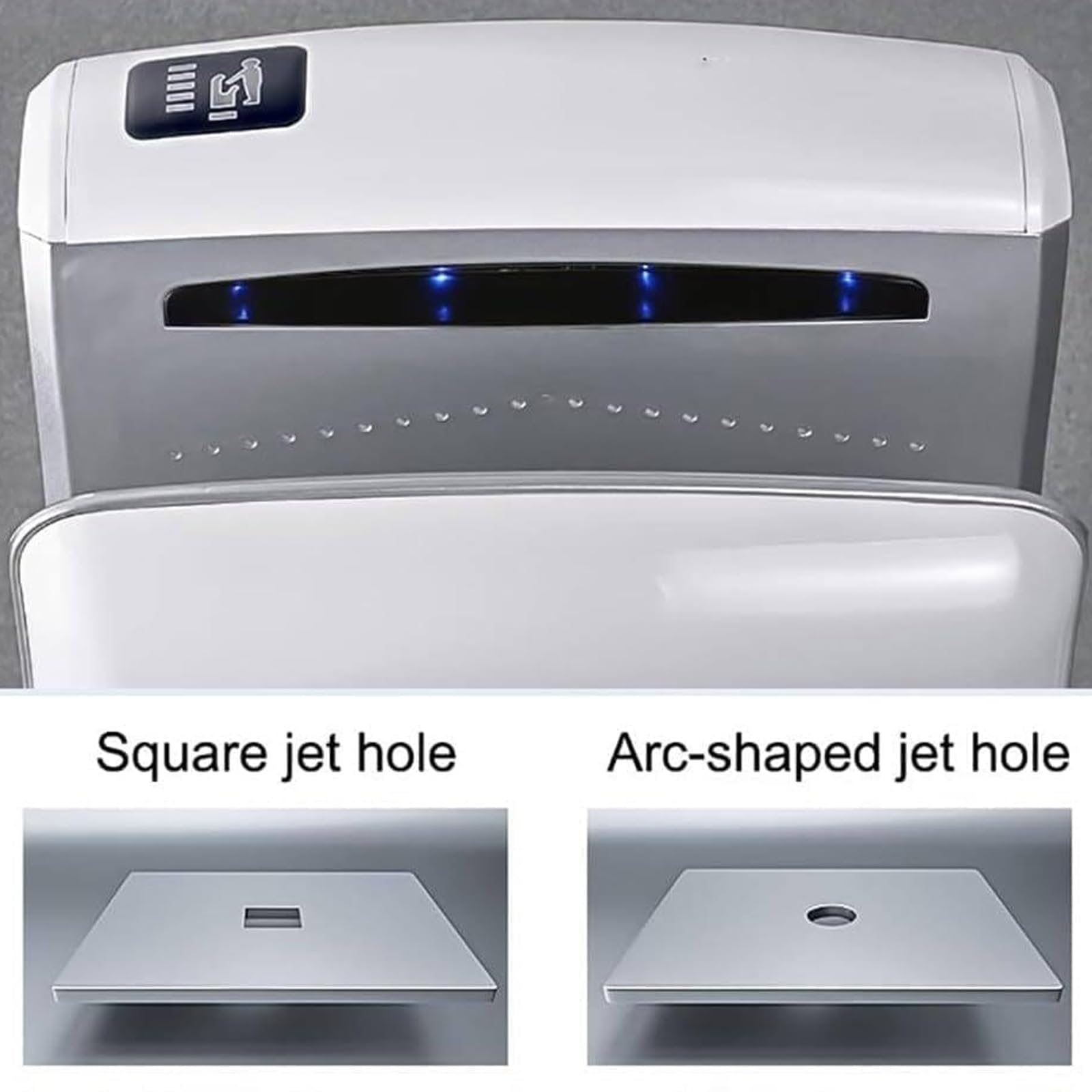 Asciugamani Automatico 1800W, Asciugamani Elettrico Ad Alta Velocità A Parete, Asciugatura Rapida In 5 Secondi, Per Bagni Commerciali, Uffici & Servizi Pubblici gold