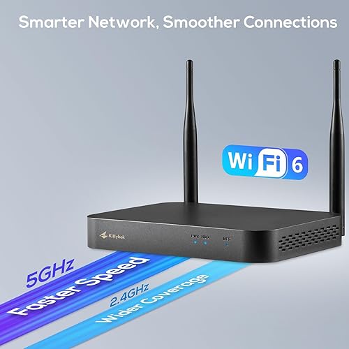 Miniatura 6 de Kittyhok Cámaras de seguridad solares negras inalámbricas para exteriores, WiFi 5G2.4G, 4 piezas 2K Ultra PanTilt Cámara de seguridad solar para el