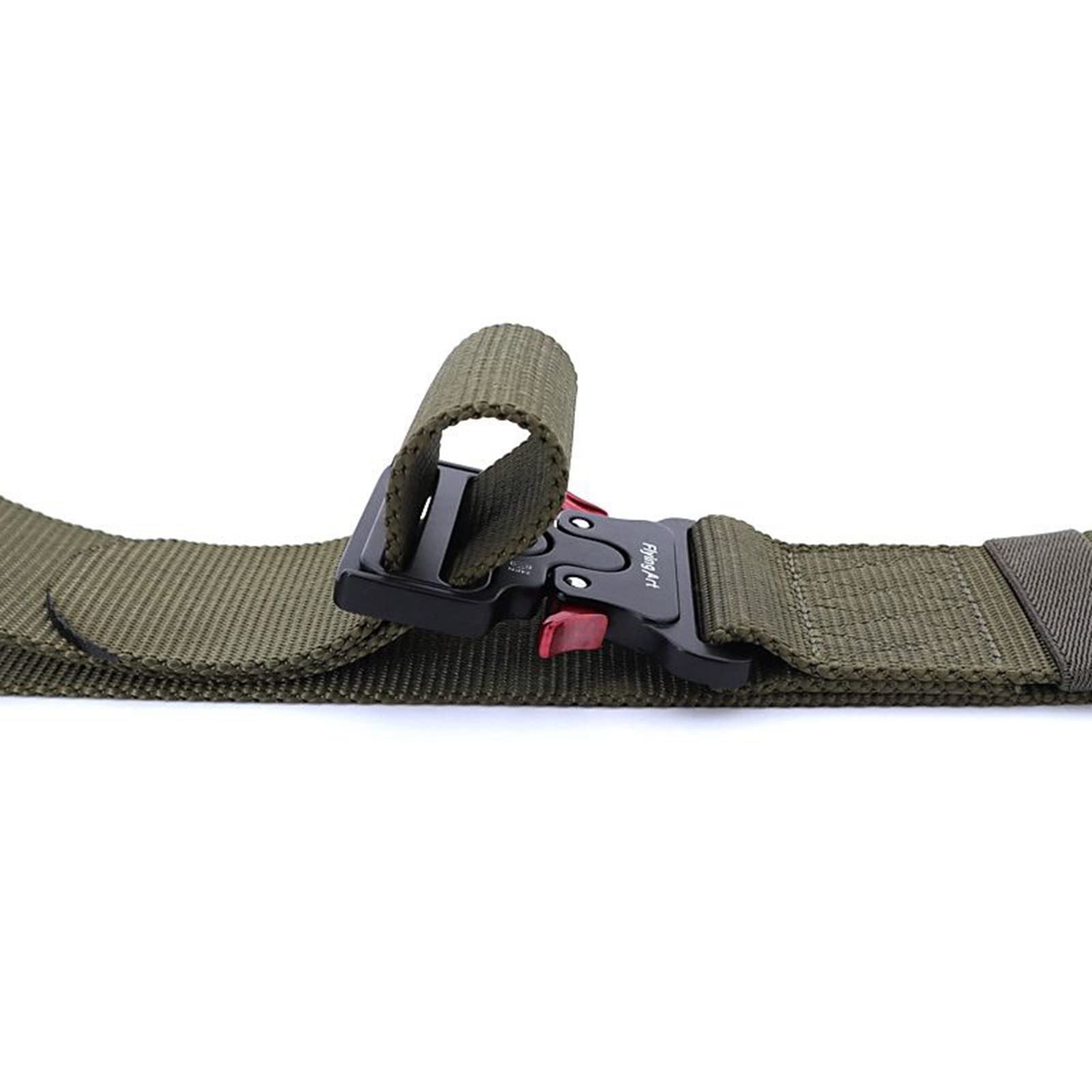 Cinturón trenzado elástico, Cinturón táctico militar de nailon (125-145 cm, multicolor)