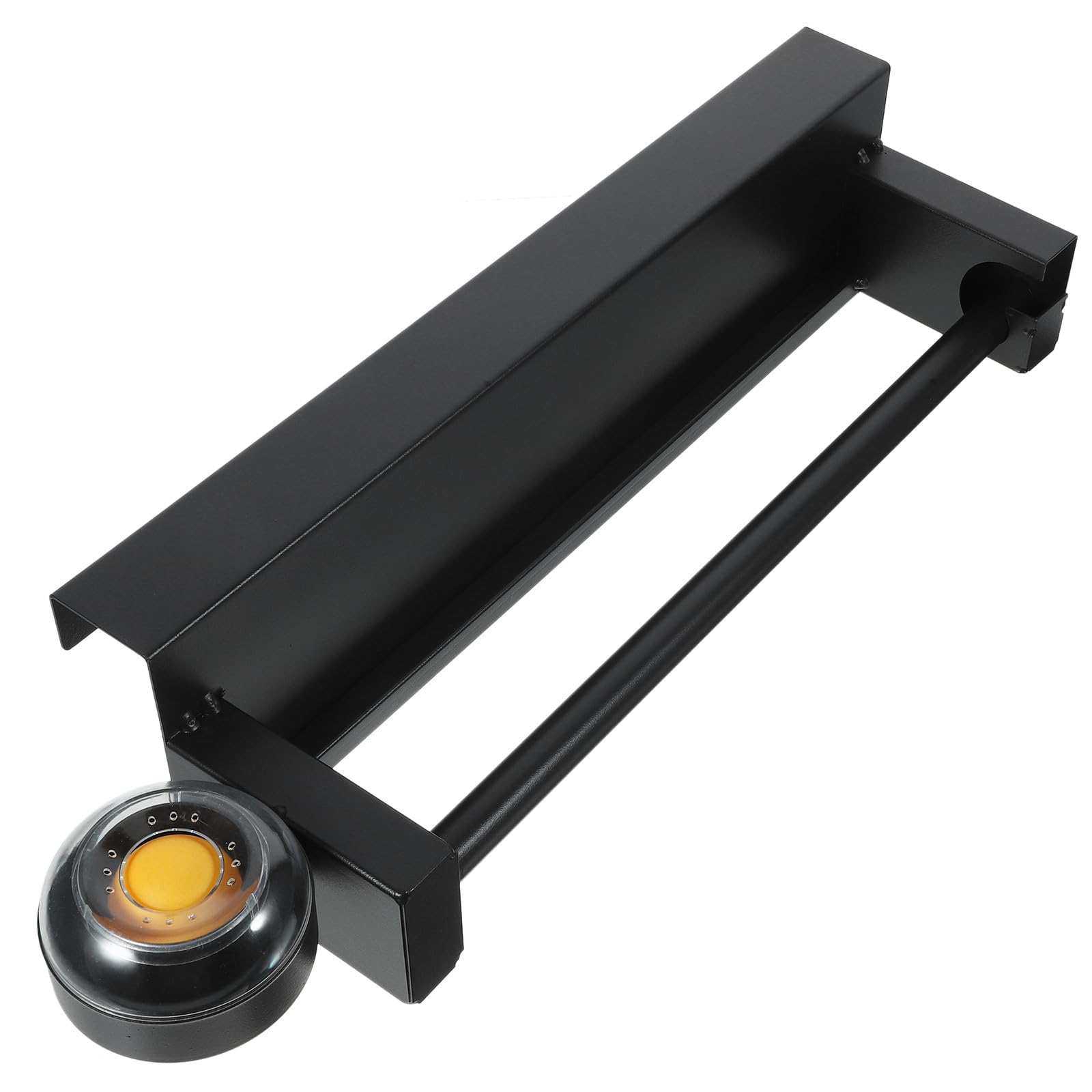UKCOCO Soporte para Bolsas Colgantes de Supermercado en Acero Inoxidable Negro, Dispensador Compacto para Rollos de Bolsas Plásticas, Estante Multiusos para Cocina y Tienda Minorista