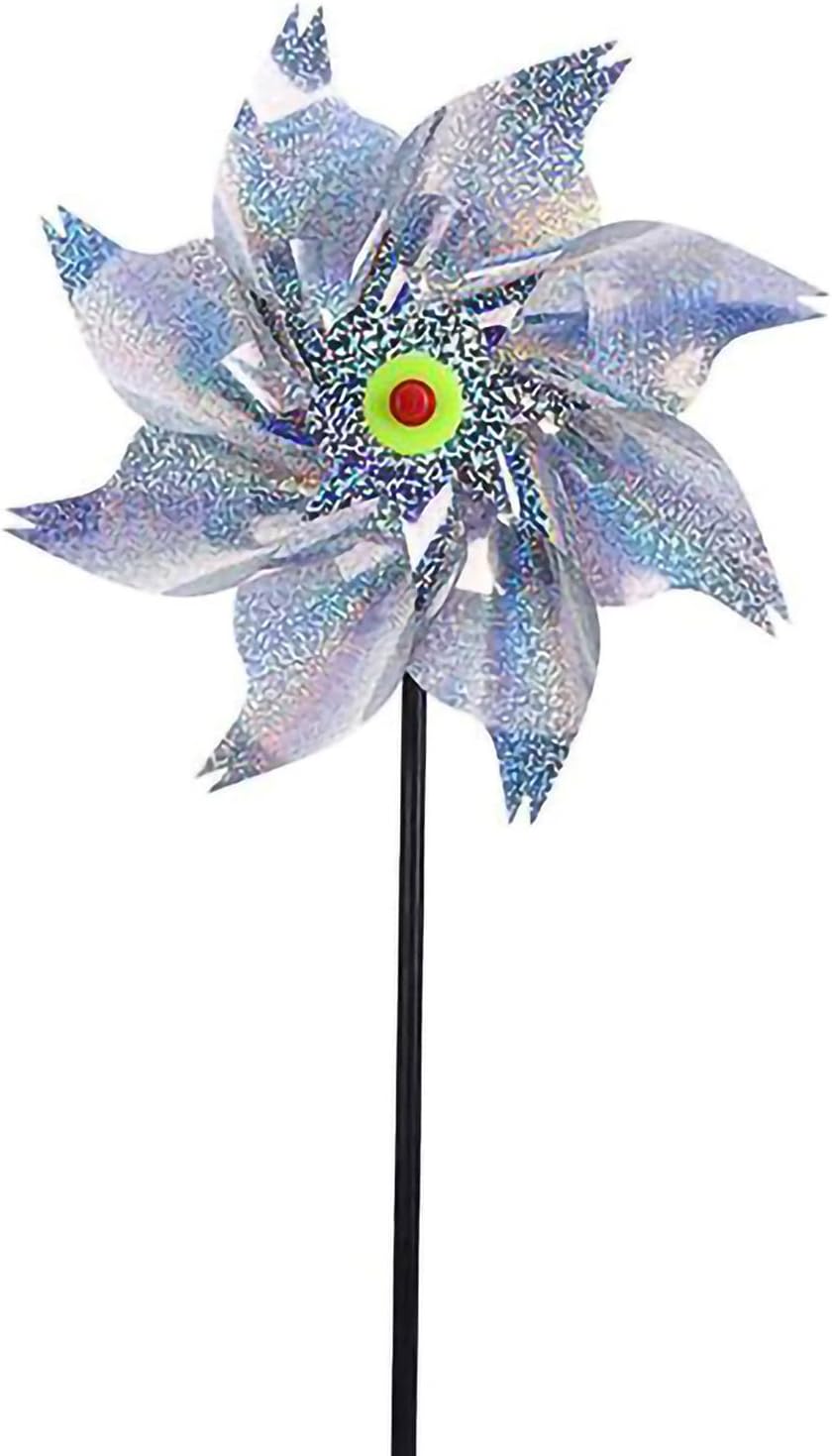 防鳥風車 10個 かざぐるま 鳥よけ 鳥よけ棒 風車 鳩対策 鳥よけグッズ スピナー風 立体感 光沢感 反射板 カラスよけ キラキラ ホログラム カラスよけグッズ 鳥忌避性反射 カラス専用退治器 防鳥防獣対策 Tokyo Cafeblog Com