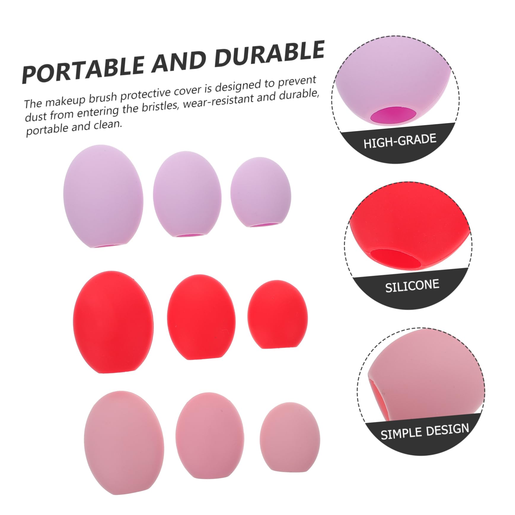FRCOLOR 27stücke Teiliges Silikon Makeup Pinsel Schutzkappen Staubschutz Für Kosmetikpinsel Wiederverwendbar Für Aufbewahrung Und Schutz Von Schminkpinseln