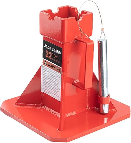 Miniatura 9 de 22 toneladas (44,000 libras) Heavy Duty Pin Type Professional Car Jack Stands con bloqueo Altura ajustable a 19.75" Ajuste para apoyar camiones,