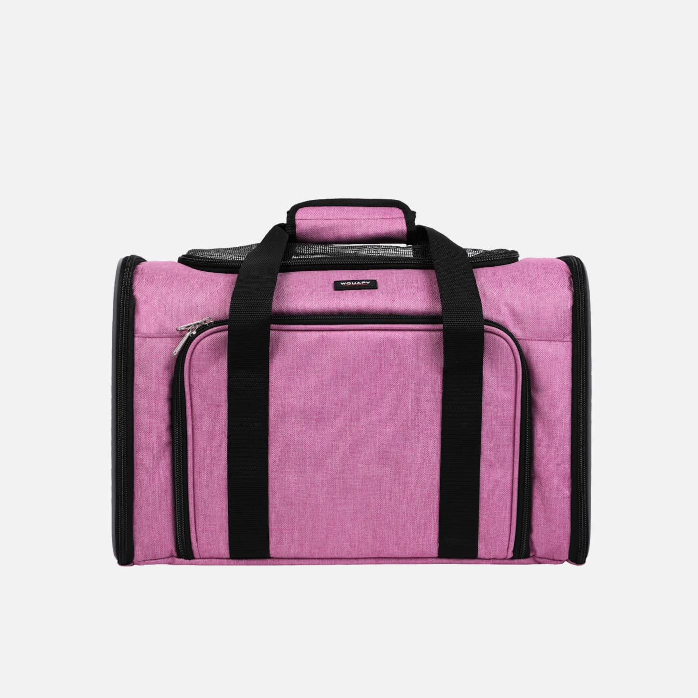 Bolsa de transporte transpirable Wouapy extensible, transportín para gatos y perros rosa