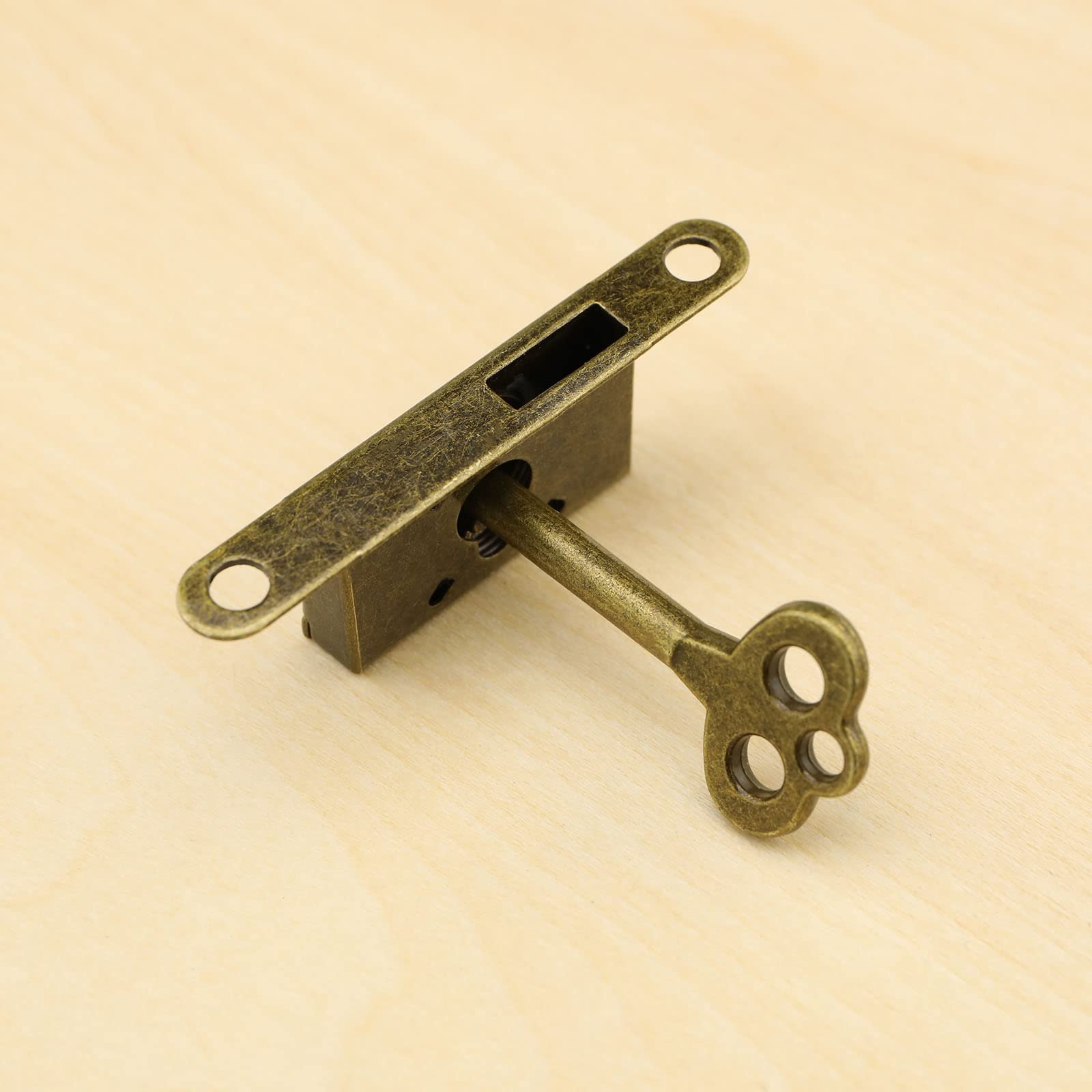 ECSiNG 3x Schrankschlösser Set - Vintage Gold Zinklegierung - Für Möbel & Schmuckkisten