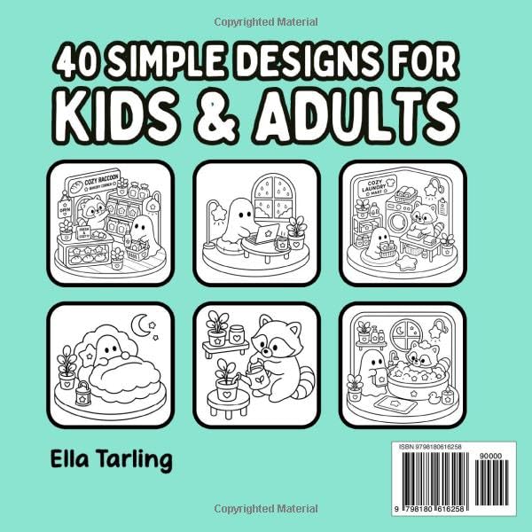 Cozy Raccoon Coloring Book: Cute & Easy Coloring Pages Featuring Cozy Spaces, Sweet Moments and Creative Relaxation (Cozy Animal Corners Coloring Series) image 3
