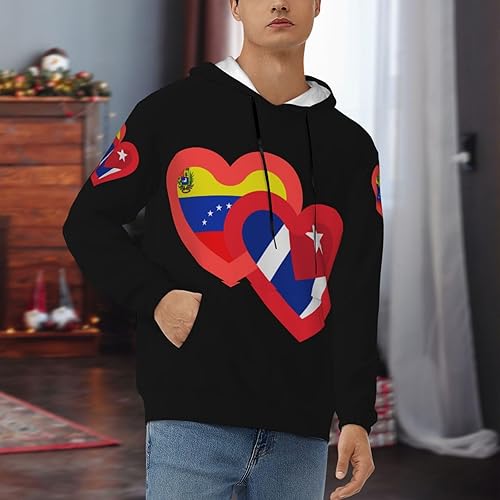 Miniatura 8 de Men's Pullover Heavyweight Fleece Hoodie Vintage Hoodies Long Sleeve Casual Sweatshirt with Pocket for Men