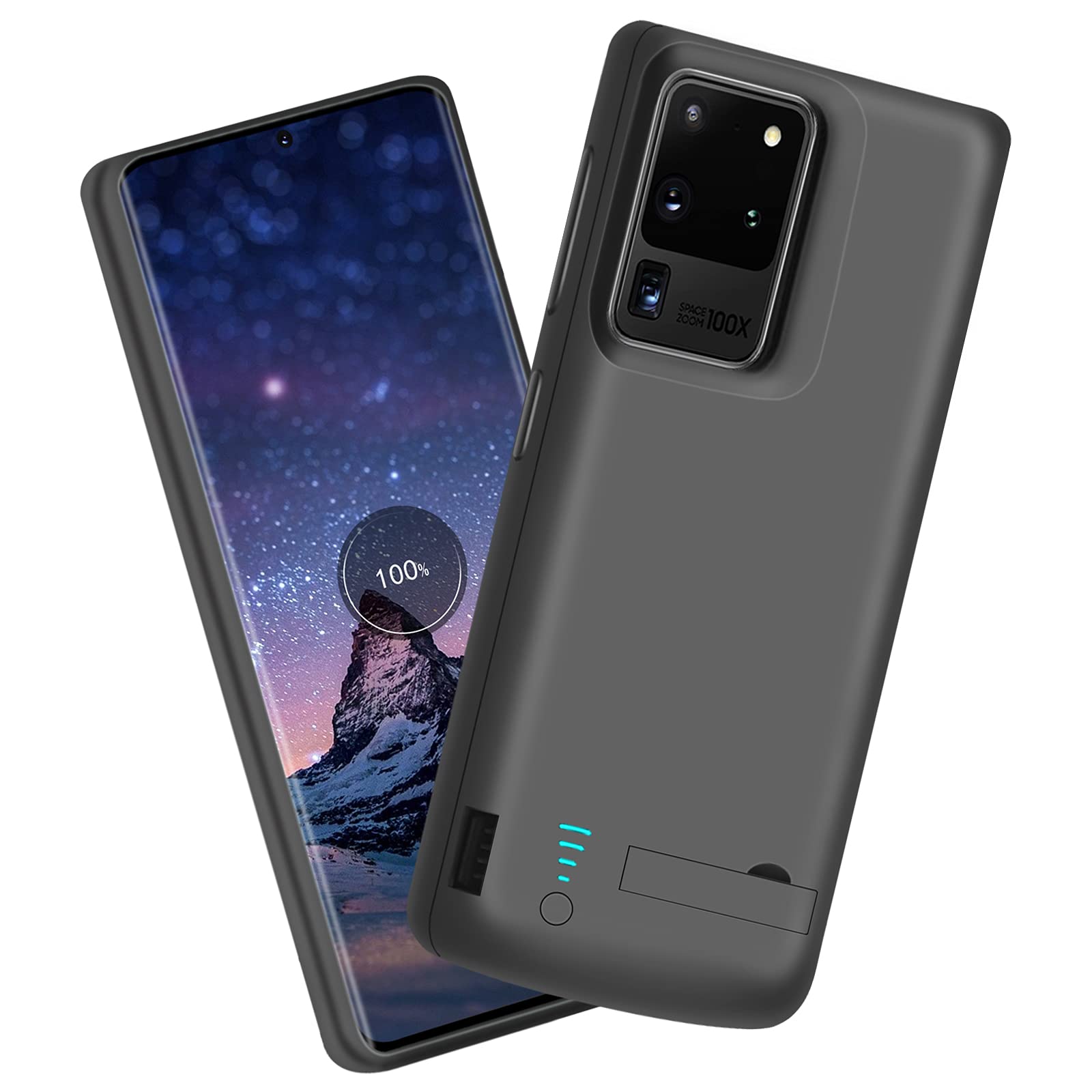 Sitong Battery Case for Samsung Galaxy S20 Ultra 5G, 6000mAh Rechargeable Extended Battery Charging Charger Case, Add 100% Extra Juice, NOT Compatible with Note 20 Ultra (6.9 inch) Black