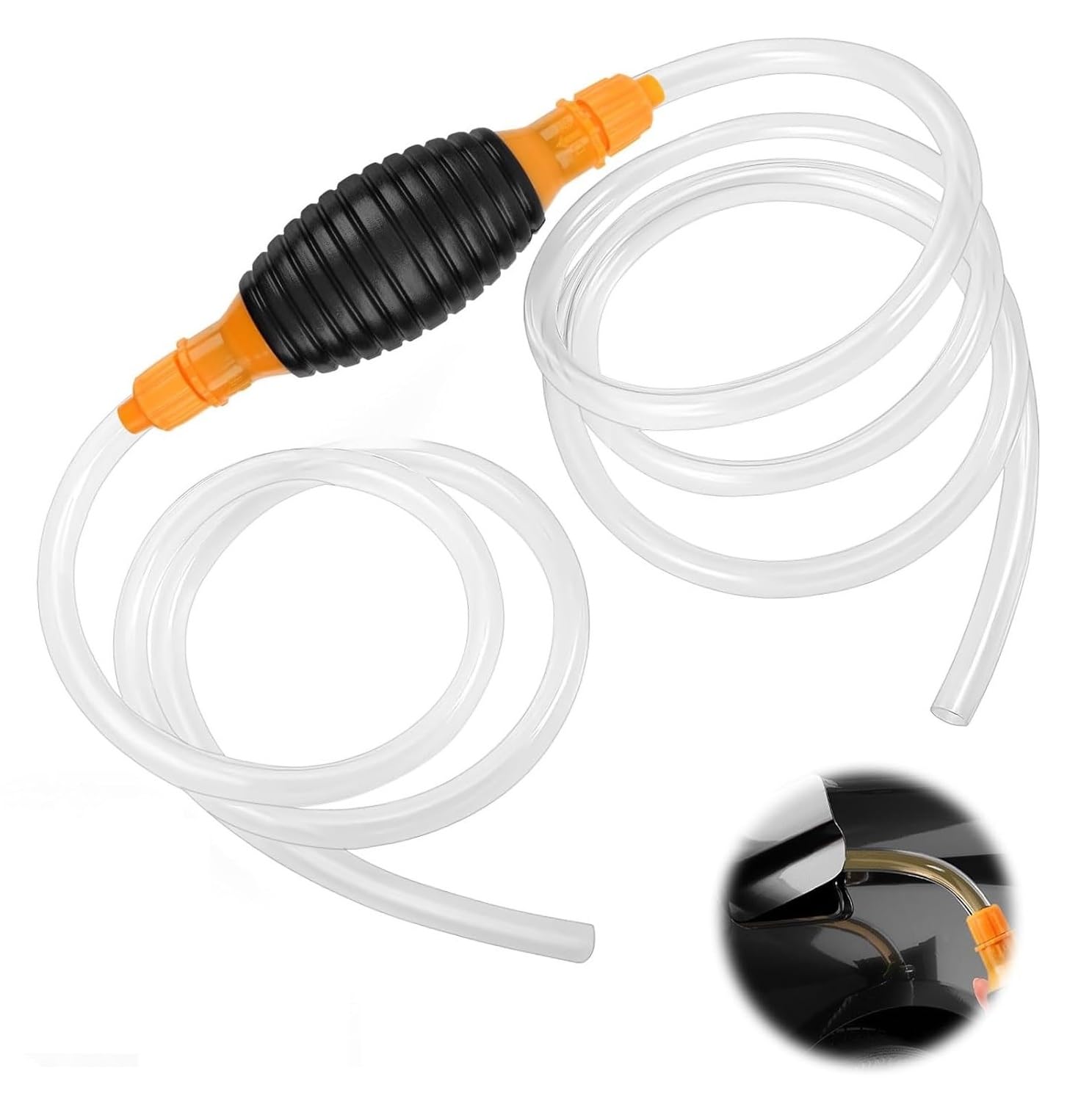 IAZO Manual Syphon Hand Pump with 2 meter Long Hose pipe, Multifunction Liquid Sucker Transfer Pump for Petrol, Diesel, Oil, Water Fish Tank (PACK OF 1, YELLOW+BLACK) (B0D8GS6DXF) Amazon Price History, Amazon Price Tracker