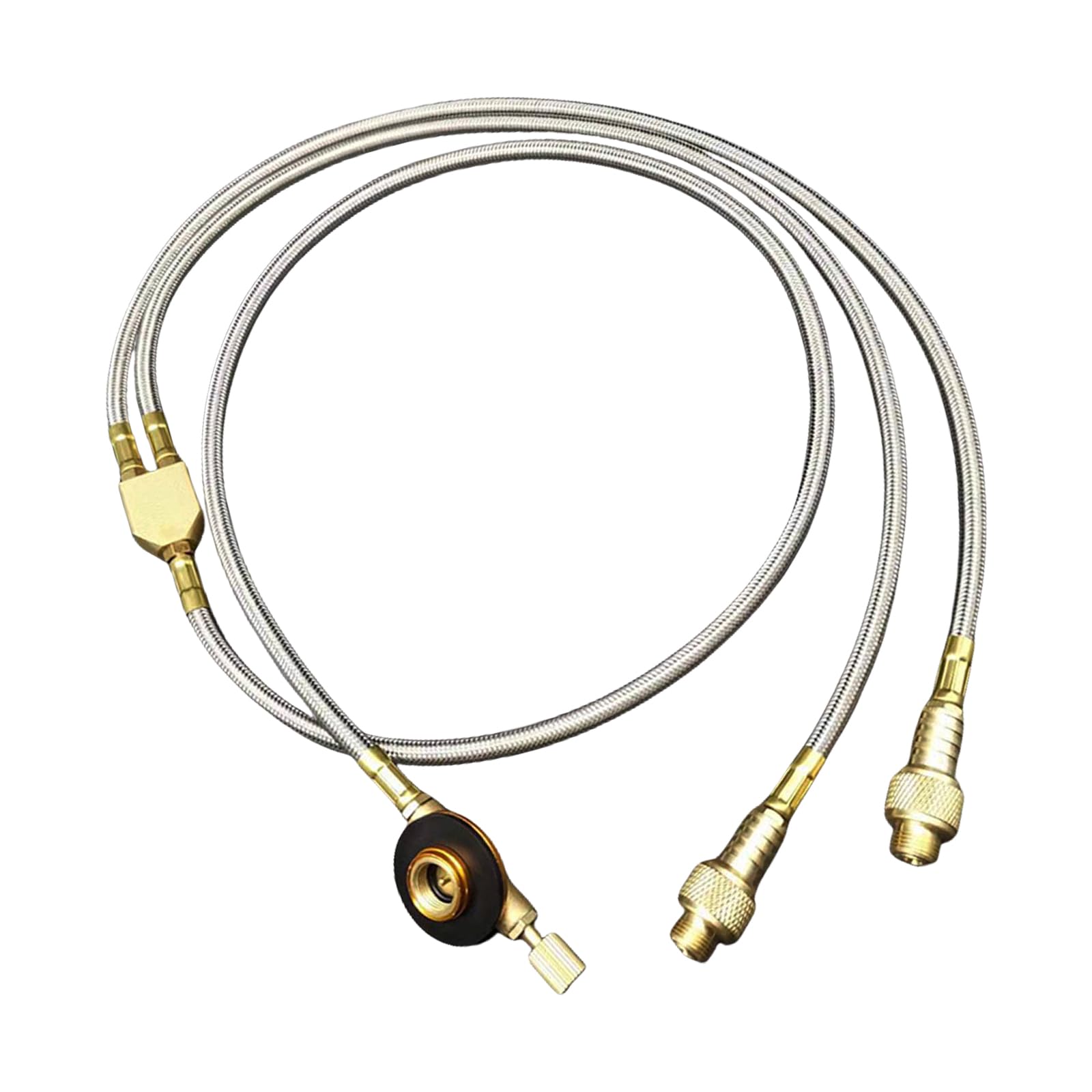 Valves de sortie doubles adaptateur camping multi-usage cuivre aluminium