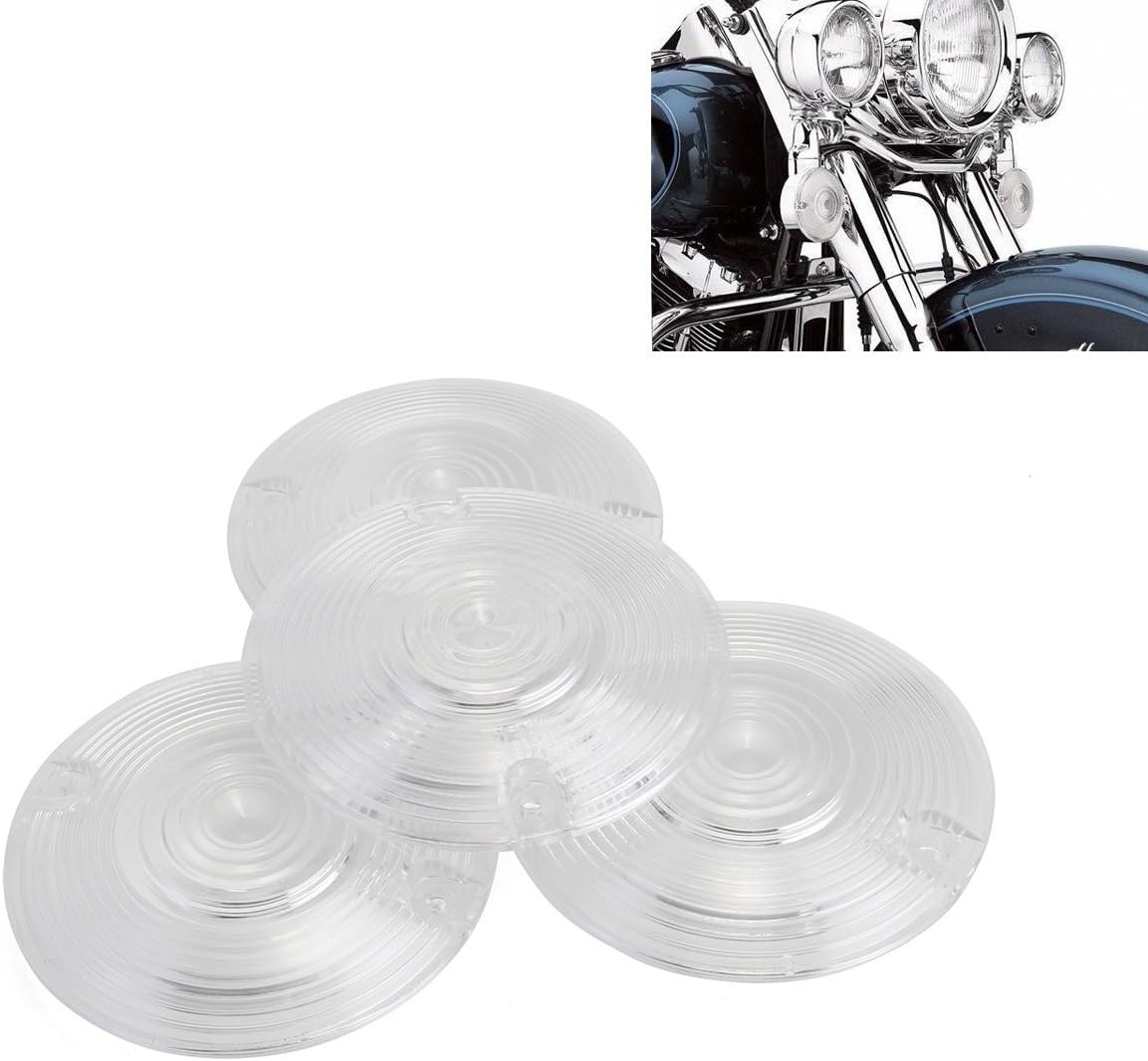 3 1/4" Motorcycle Transparent Front Rear Turn Signal Lens