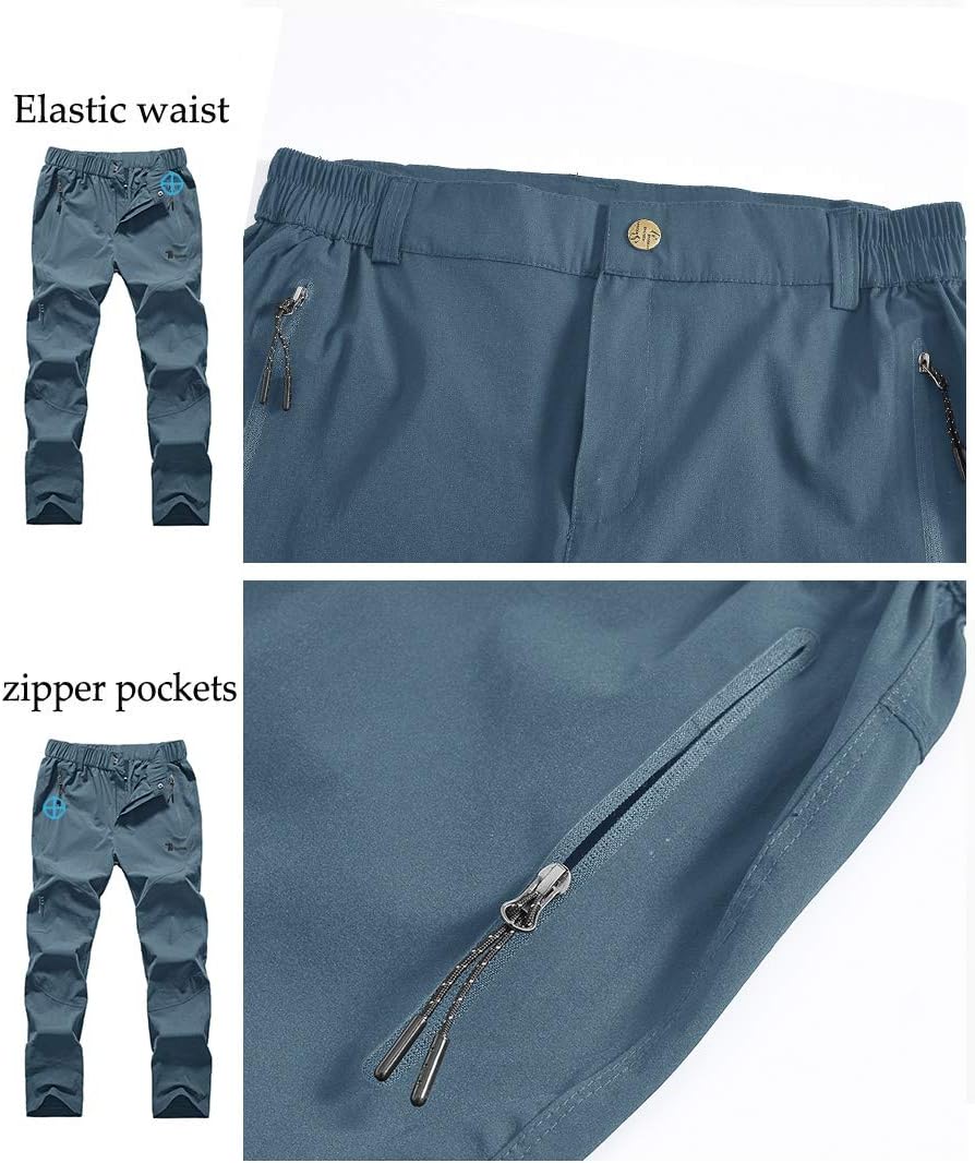 Rdruko Women's Outdoor Hiking Pants Lightweight Quick Dry Water Resistant Travel Fishing Pants with Pockets