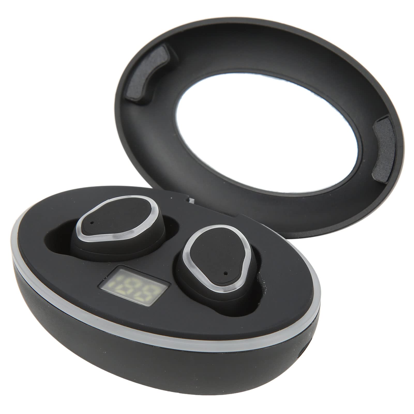 Auricolari Bluetooth sportivi, senza fili, con cancellazione del rumore dei bassi, per palestra e attività all'aperto, materiale ABS, 2 unità