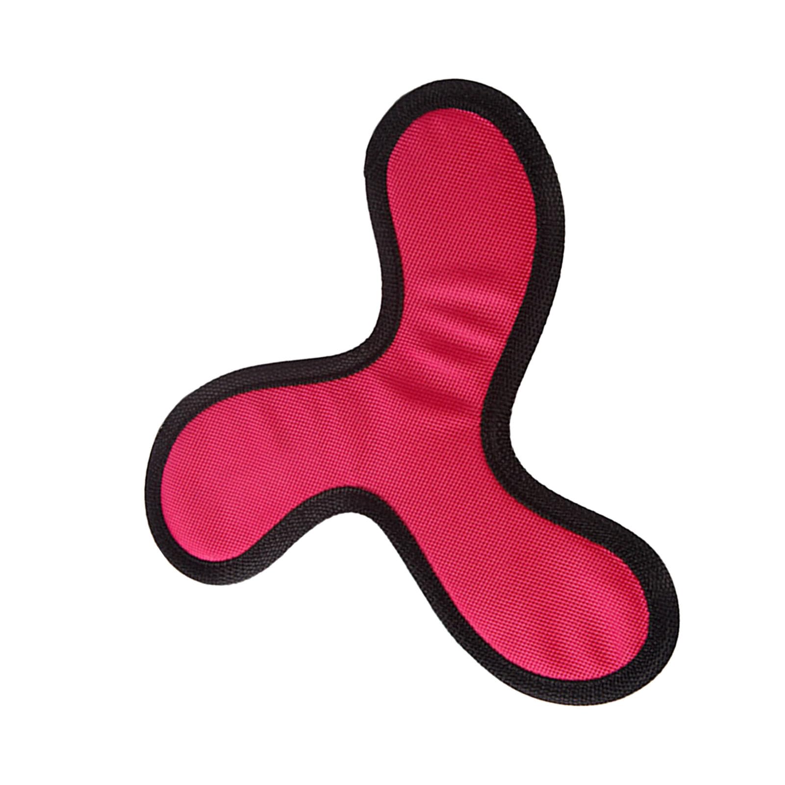 Loboo IdeaDog Throw Toys Interactive Training Oxford Cloth Bite Resistance Pet Toys Indoor Outdoor Large Medium Small Dogs (Rose Red)