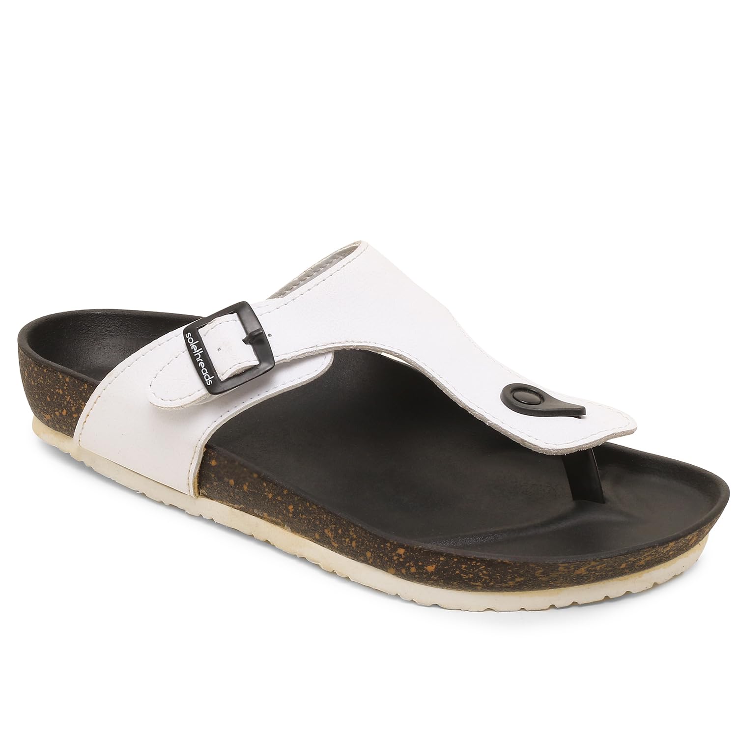 SOLETHREADS PHARAOH | Slippers for Men | Stylish| Cushion | Bounce Back | Durable | Velvet Upper | Outdoor | Sandal |Flip Flops for men | WHITE | 8UK (B0CMWWSHKK) Amazon Price History, Amazon Price Tracker