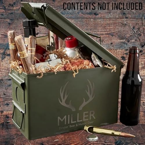Personalization Universe Personalized Hunting Storage Box - Military Surplus Steel Construction, Ideal For Storage, Outdoorsy Gift For Men thumb #1