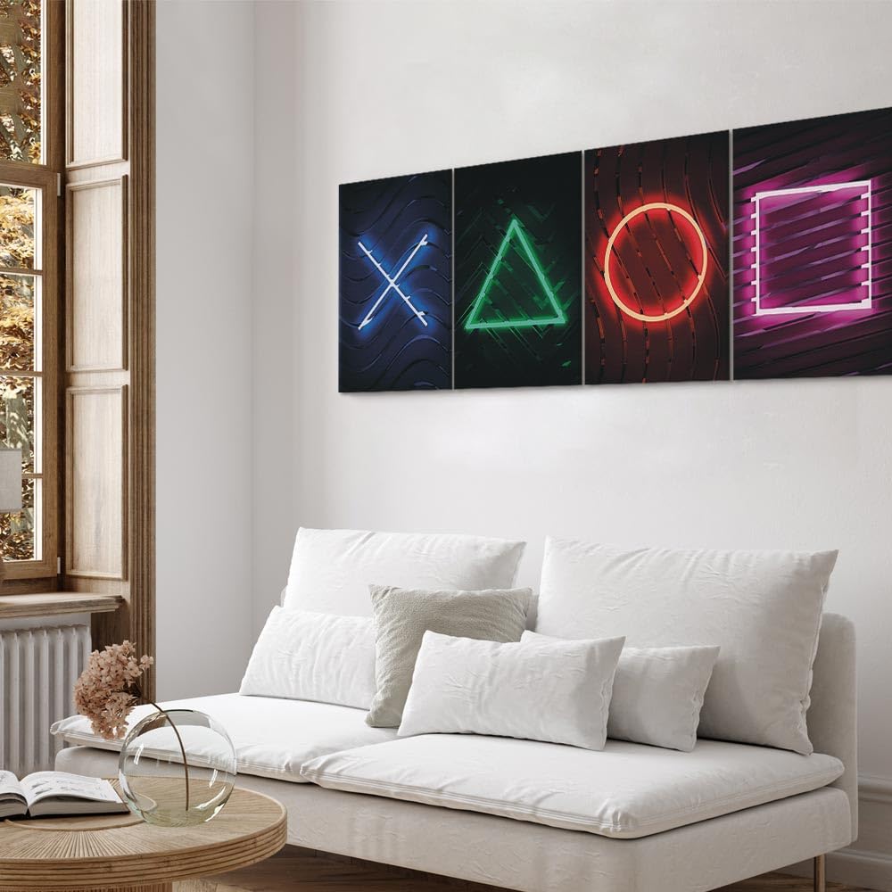 murando - Akustikbild bunt schwarz Gaming, Schallschutz, Wohnzimmer, Büro | Verbessert Raumakustik, reduziert Hall, ideal fürs Büro oder Wohnzimmer, hochwertige Verarbeitung, schnelle Montage, stilvoll