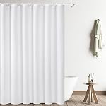 UFRIDAY Rideau de douche blanc 72 x 72 inch, Hotel Fabric Machine Lavable Rideau de douche Linge de douche imperméable Rideau de salle de douche moderne