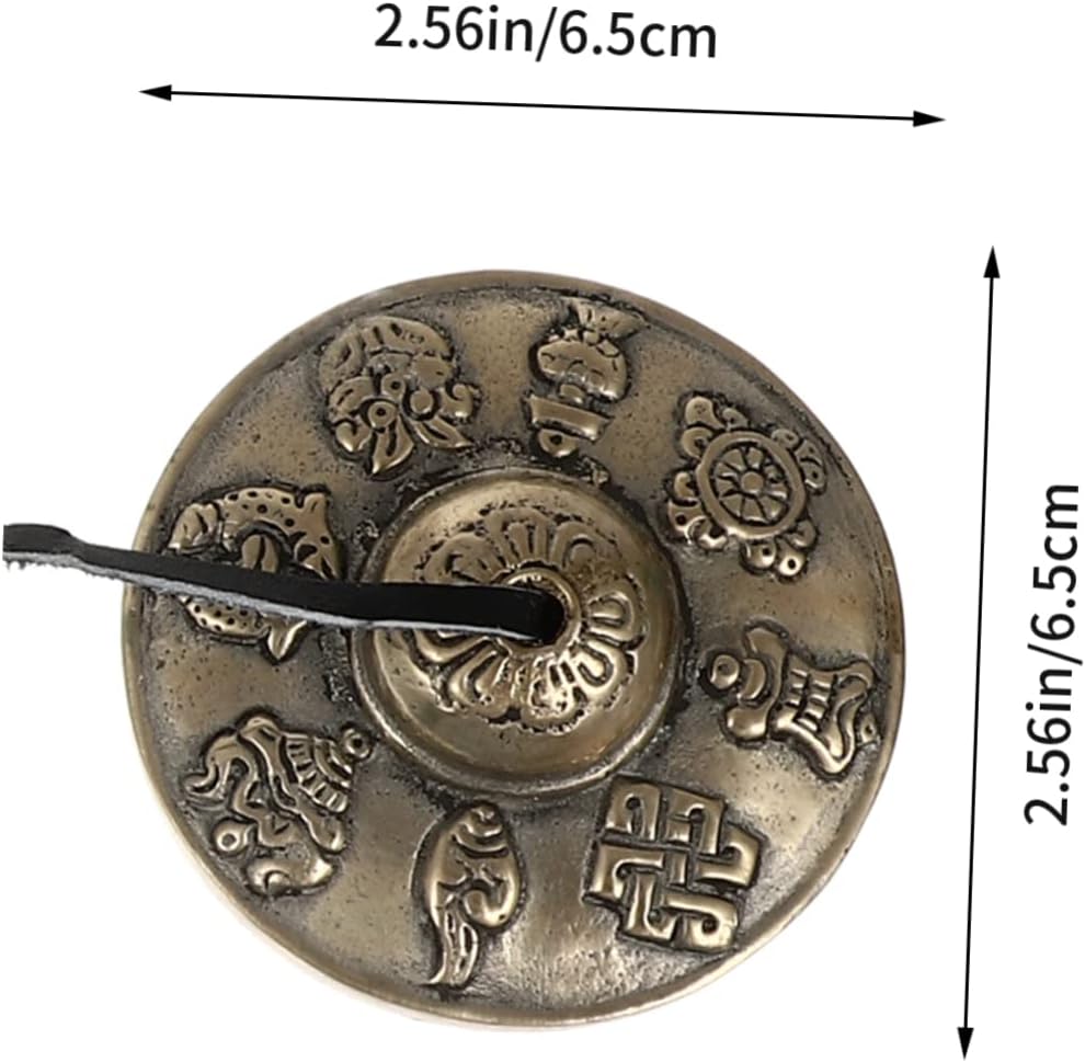 Tibetan Cymbal Bell Hand Cymbals for Meditation Zen Bells Tibetan Buddhism Style Handmade Chime