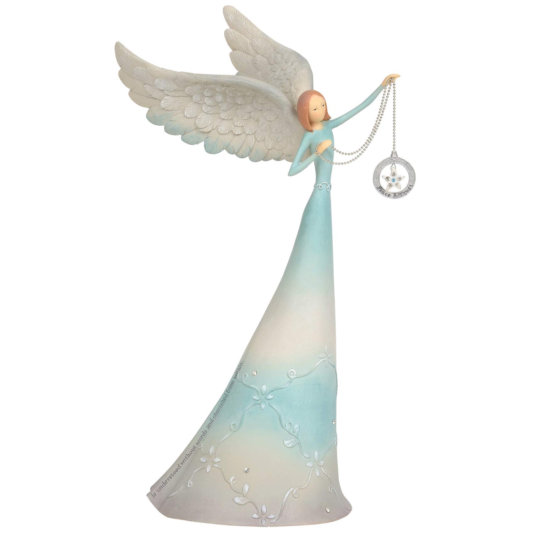 EnescoPeace by Piece Trust Angel Figurine, 10.63 Inch, Multicolor