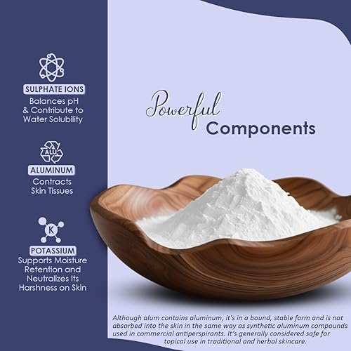 Miniatura 4 de Polvo de alumbre purificado polvo de alumbre de potasio phitkari de mi Nature  801oz 8 onzas 05 lb  100 solo polvo de alumbre  Nada añadido