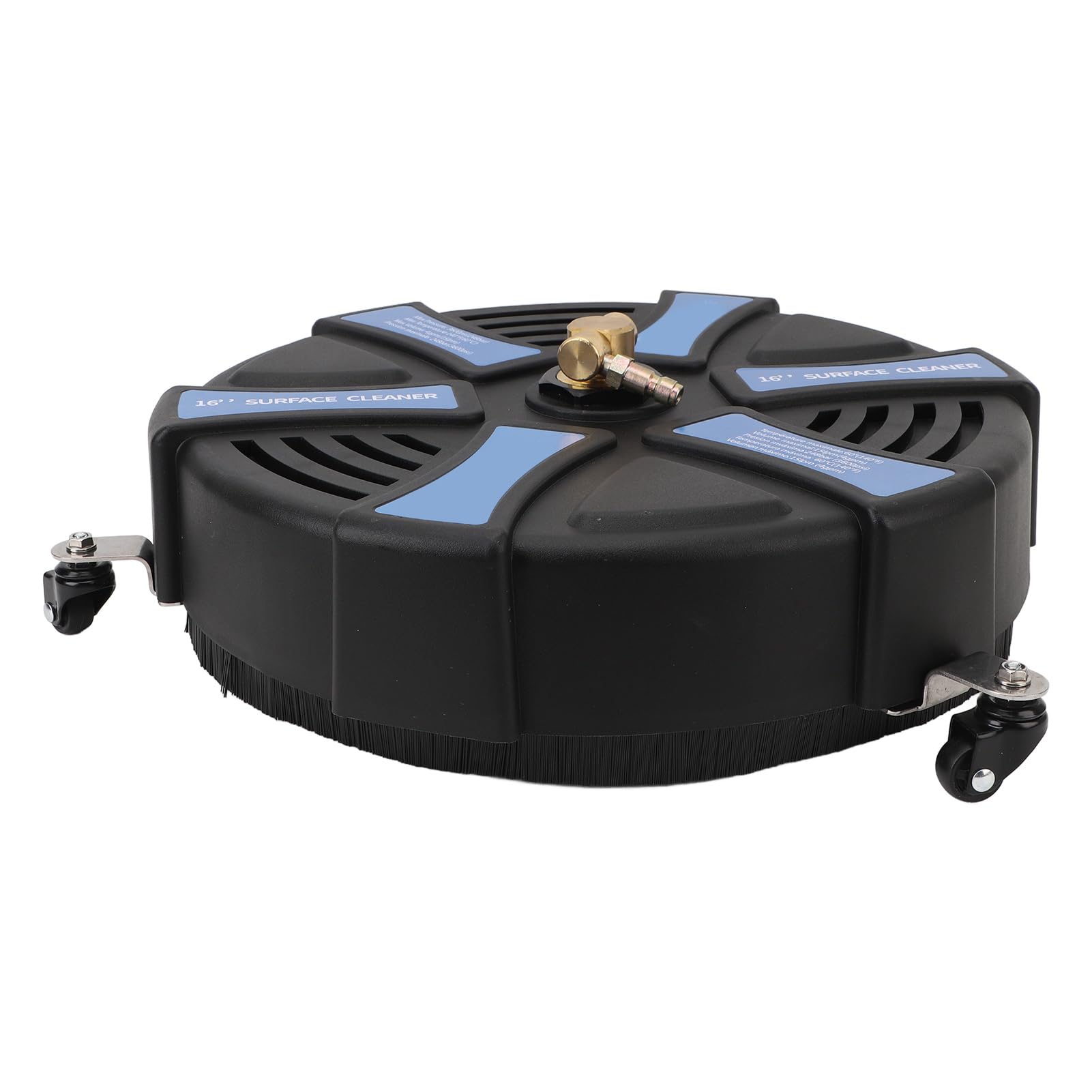 Emoshayoga Limpiador de Superficies Duradero con Lavadora a Presión de 16 Pulgadas con Diseño de Conexión Rápida para una Limpieza Eficiente - Adecuado para Entradas de Acceso, Patios - ABS, Latón,