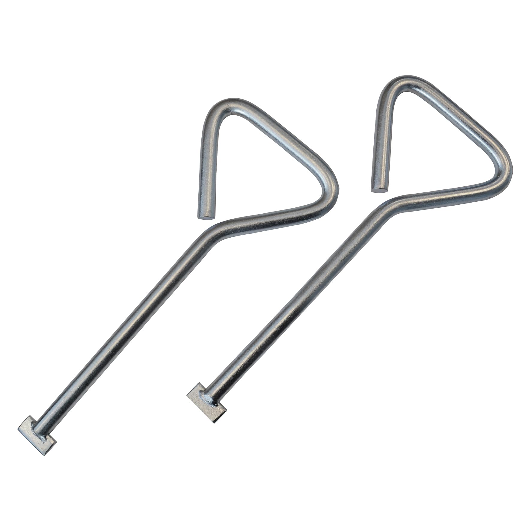 Faithfull Manhole Keys - 320mm Silver Steel - Heavy-Duty T-Handle Lifting Tool