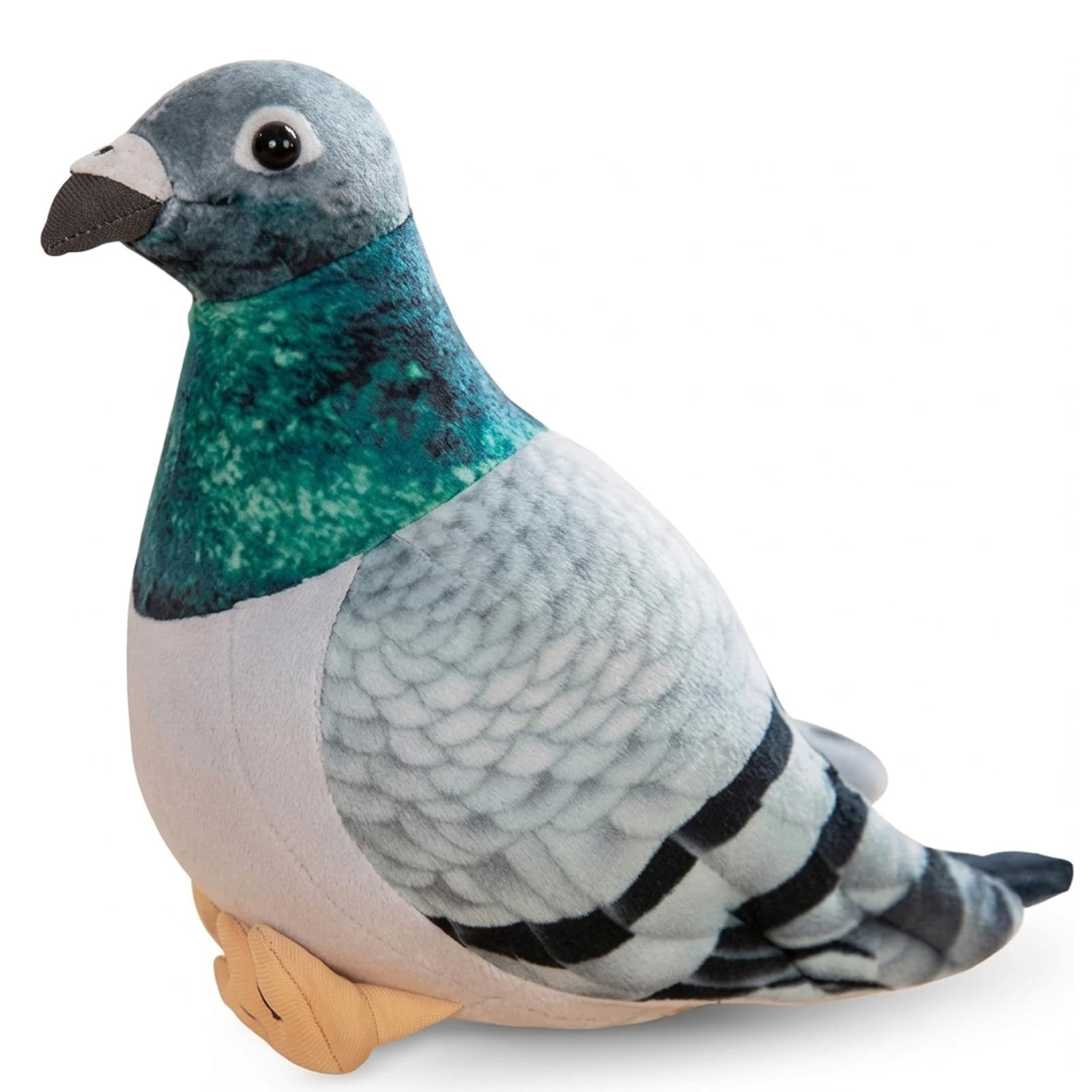 YFHUVB Pigeon Plush Realistic Stuffed Bird Plushie, Soft Pigeon Teddy Decorative Plush Figure for Home Decor Desk Display, Unique Pigeon Gifts for Bird Lovers