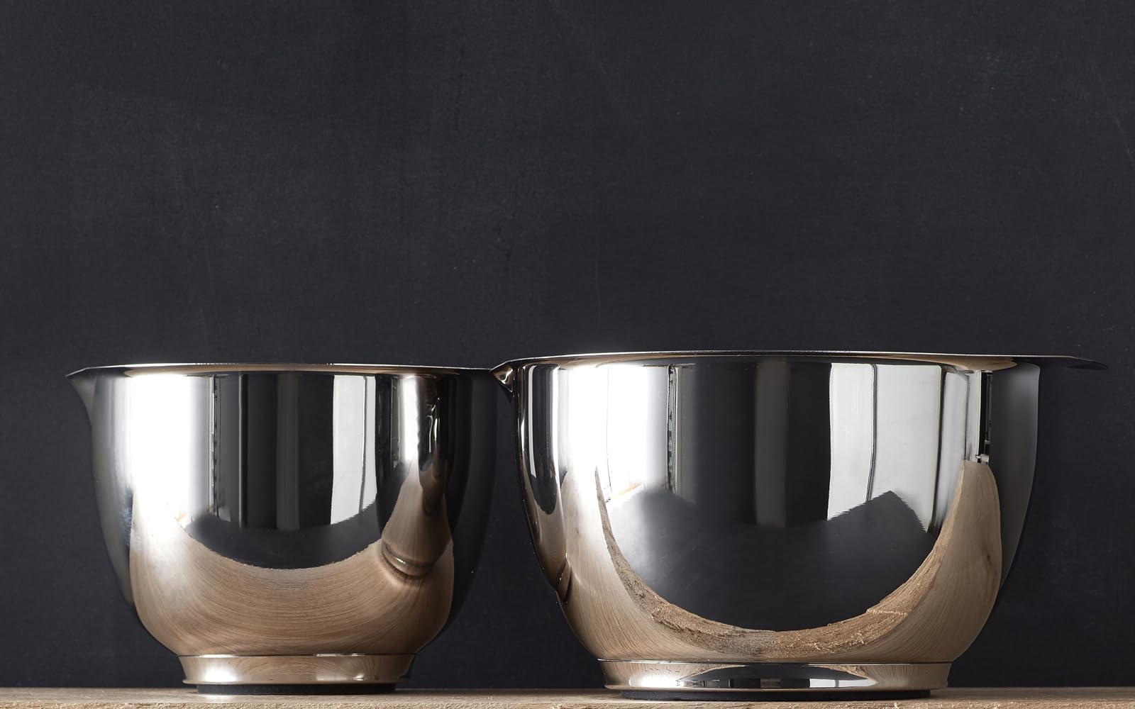 Rosti Margrethe Rührschüssel Set, Teigschüssel, Metallschüssel, Servierschüssel, Backschüsseln 2-teilig aus 18/8 Edelstahl, 1,5 + 3 Liter, Spülmaschinenfest