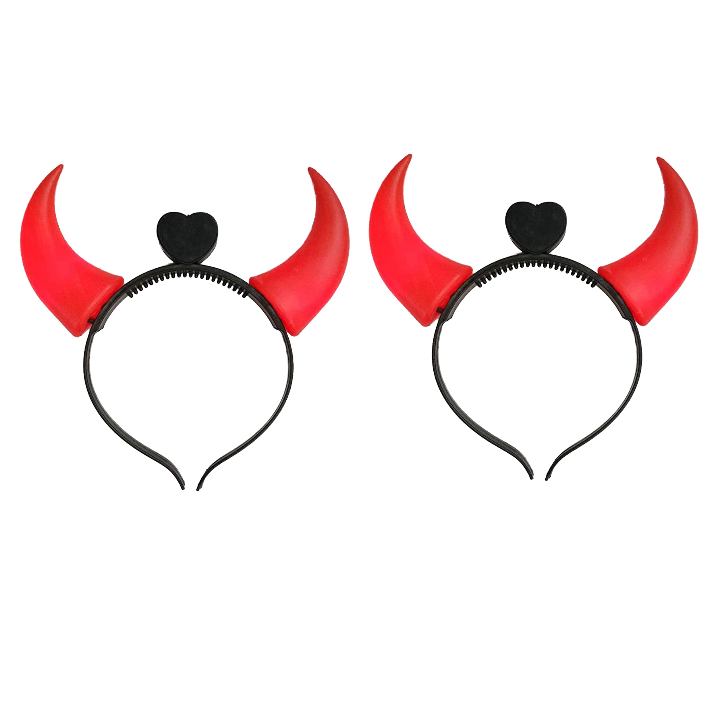 Forty Wings Set Of 2 Light Up Devil Horn Headband/Hairband for Halloween Horror Cosplay Parties Props Halloween Party Accessories For Adult And Kids (B0BG691MJ5) Amazon Price History, Amazon Price Tracker