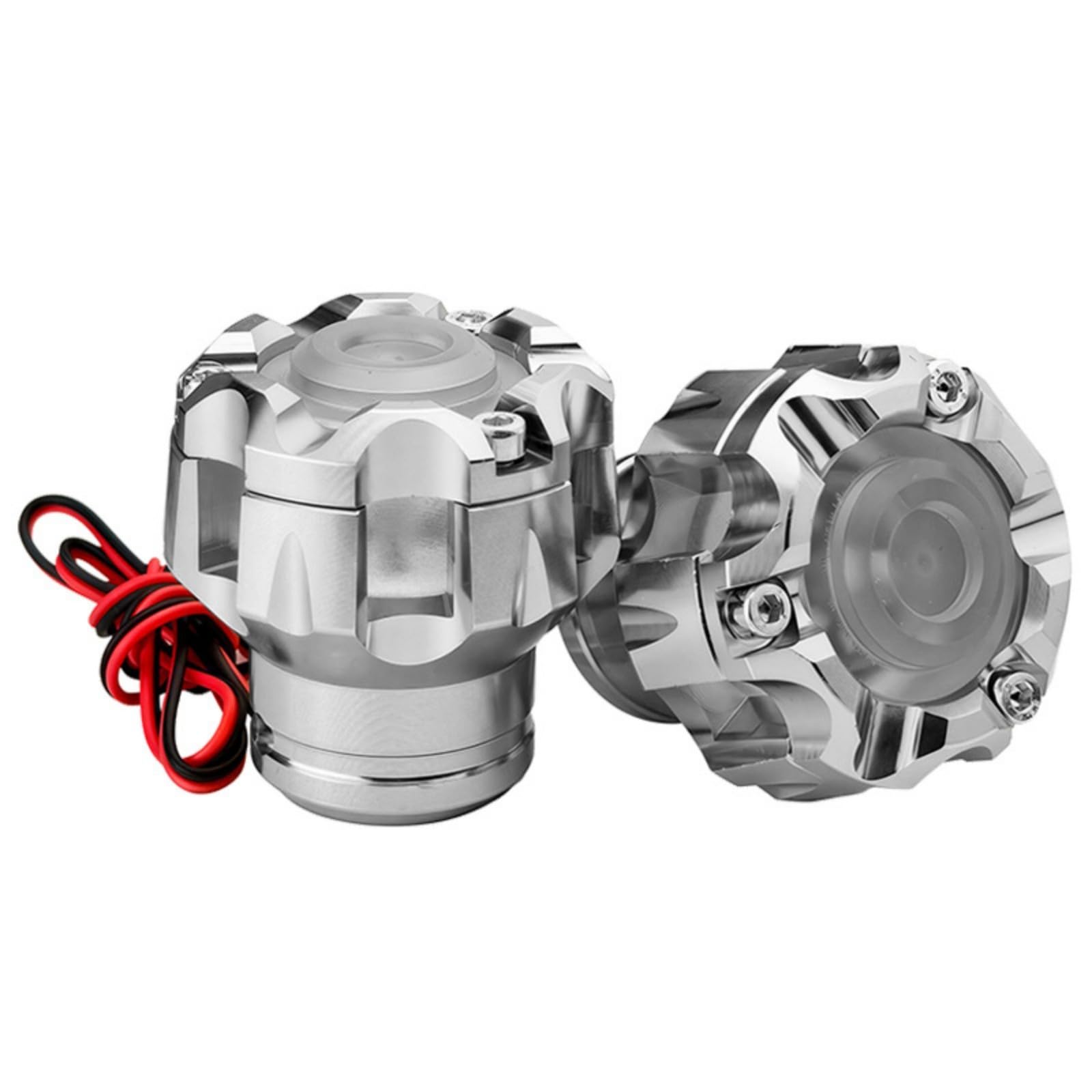 Protector de horquilla delantera de motocicleta anticaídas y luces LED 7